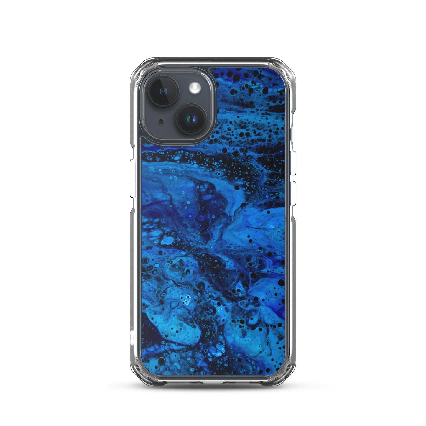 NightOwl Studio Custom Phone Case Compatible with iPhone, Ultra Slim Cover with Heavy Duty Scratch Resistant Shockproof Protection, Blue Abyss