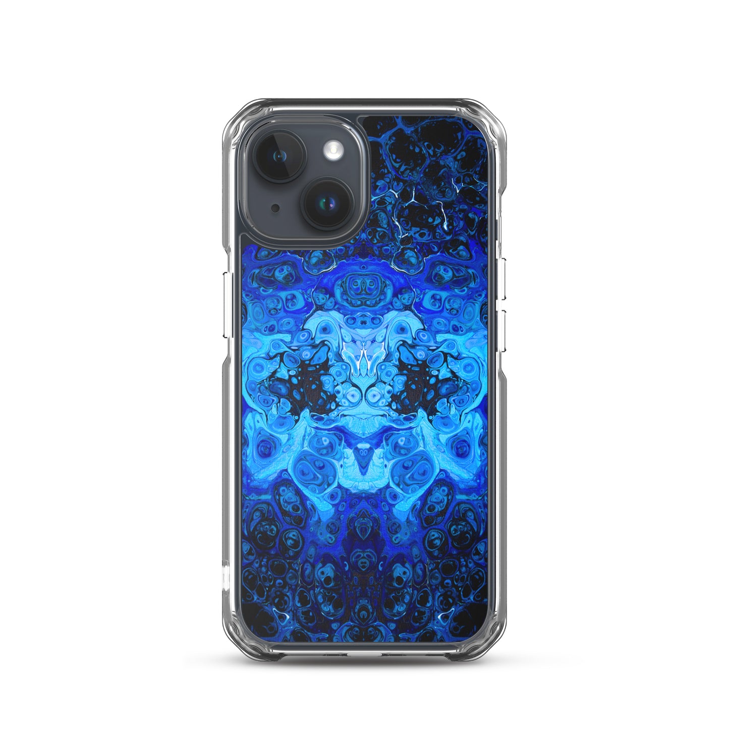 NightOwl Studio Custom Phone Case Compatible with iPhone, Ultra Slim Cover with Heavy Duty Scratch Resistant Shockproof Protection, Blue Bliss