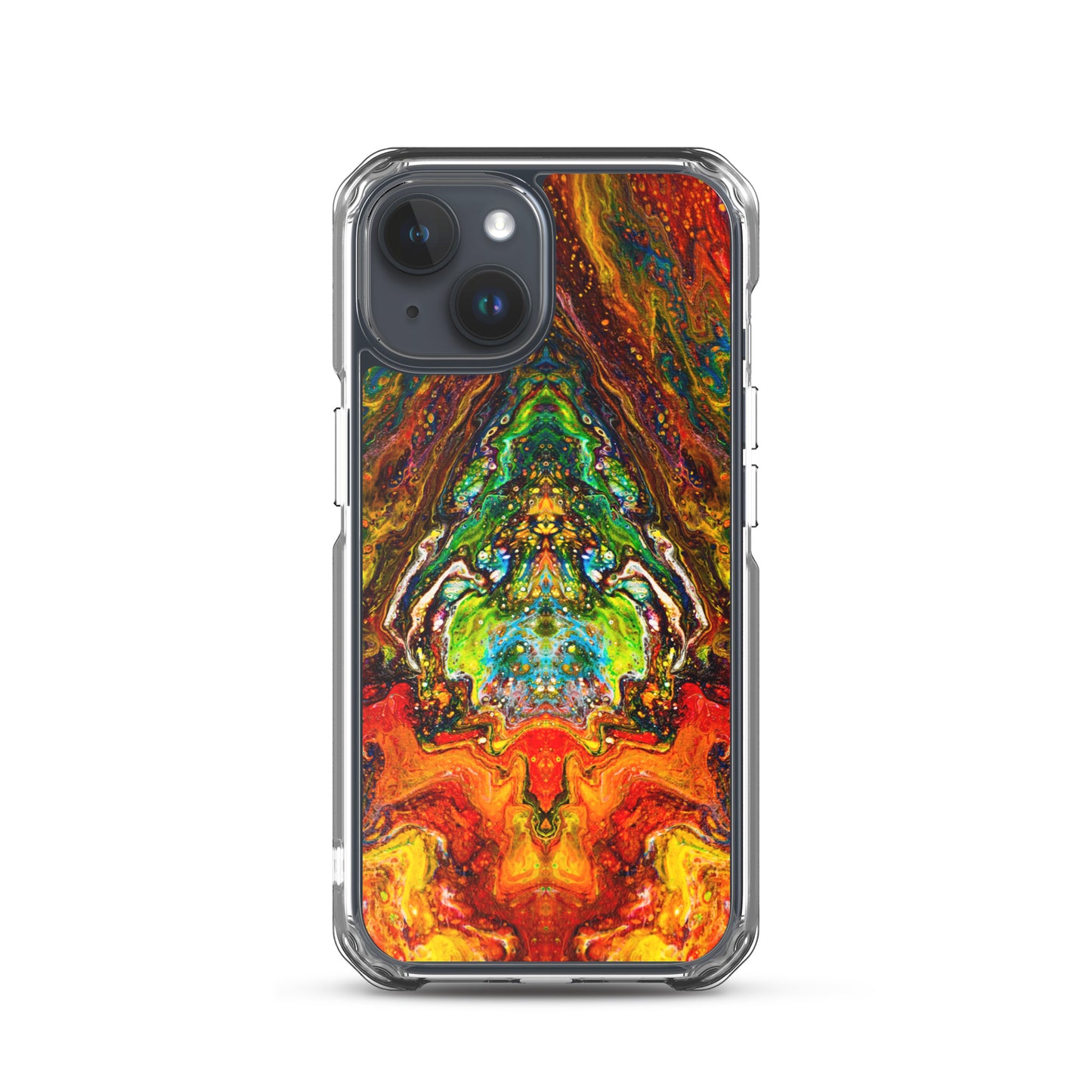 NightOwl Studio Custom Phone Case Compatible with iPhone, Ultra Slim Cover with Heavy Duty Scratch Resistant Shockproof Protection, Psychedelic Something