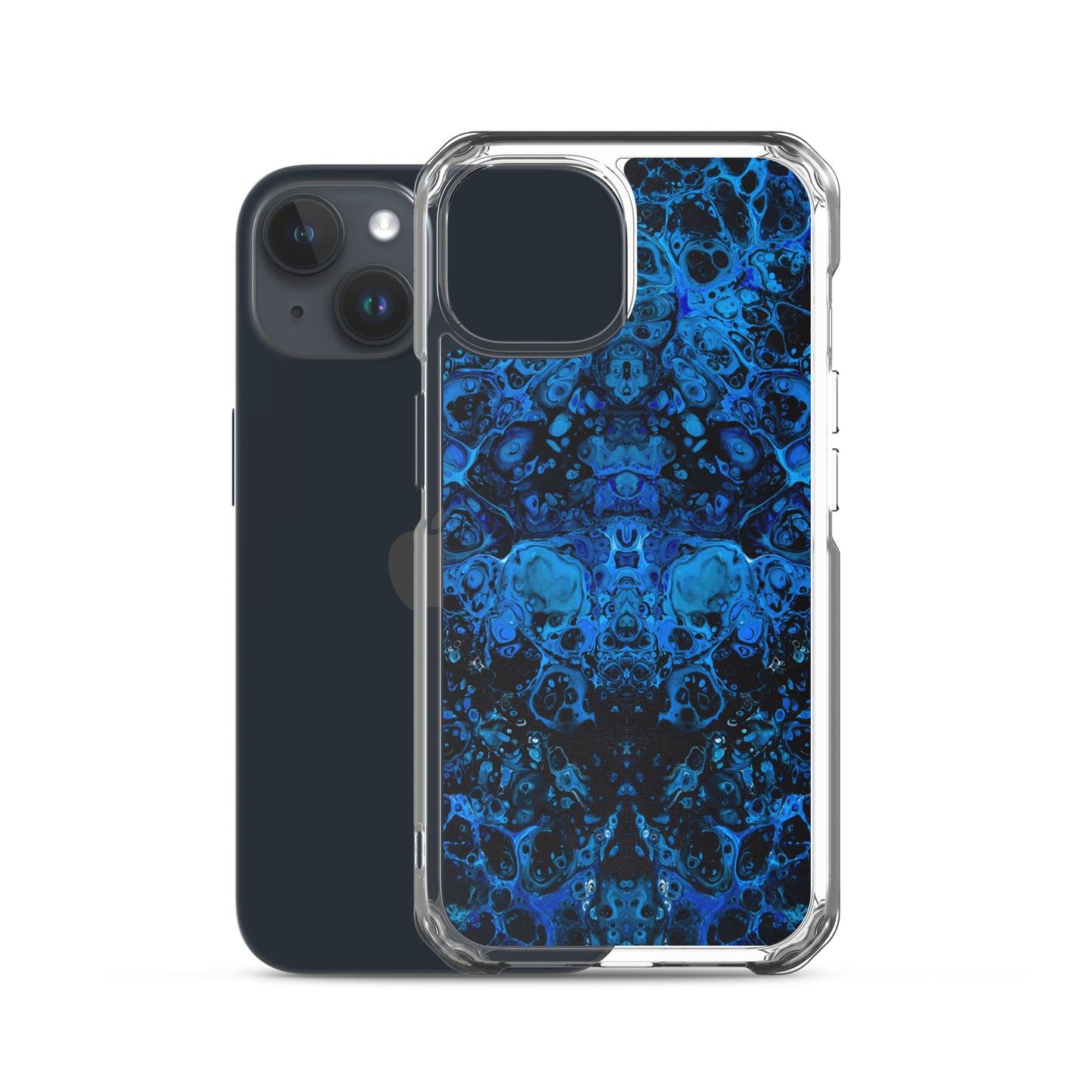 NightOwl Studio Custom Phone Case Compatible with iPhone, Ultra Slim Cover with Heavy Duty Scratch Resistant Shockproof Protection, Azul