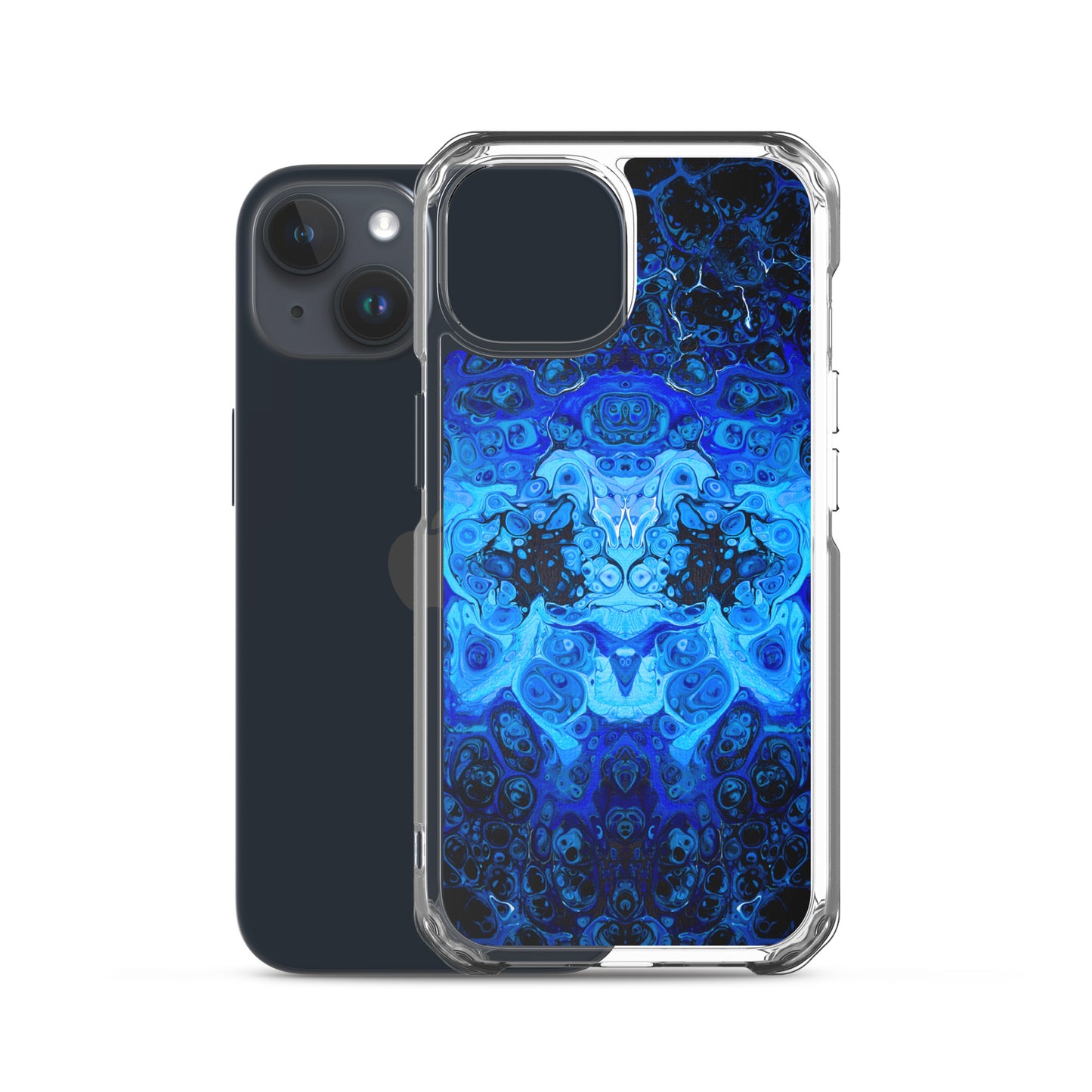 NightOwl Studio Custom Phone Case Compatible with iPhone, Ultra Slim Cover with Heavy Duty Scratch Resistant Shockproof Protection, Blue Bliss