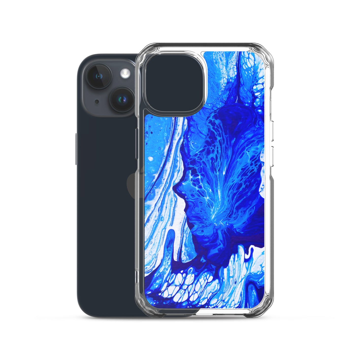 NightOwl Studio Custom Phone Case Compatible with iPhone, Ultra Slim Cover with Heavy Duty Scratch Resistant Shockproof Protection, Ms. Blue