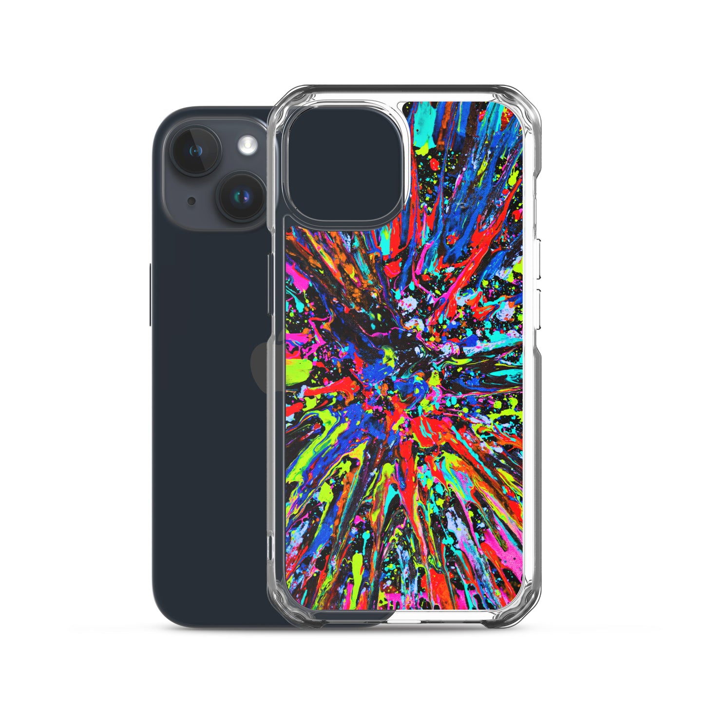 NightOwl Studio Custom Phone Case Compatible with iPhone, Ultra Slim Cover with Heavy Duty Scratch Resistant Shockproof Protection, Splatter