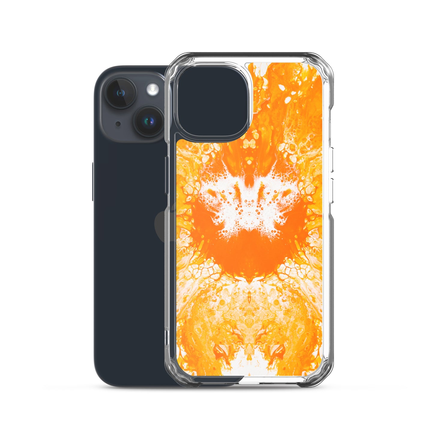 NightOwl Studio Custom Phone Case Compatible with iPhone, Ultra Slim Cover with Heavy Duty Scratch Resistant Shockproof Protection, Naranja