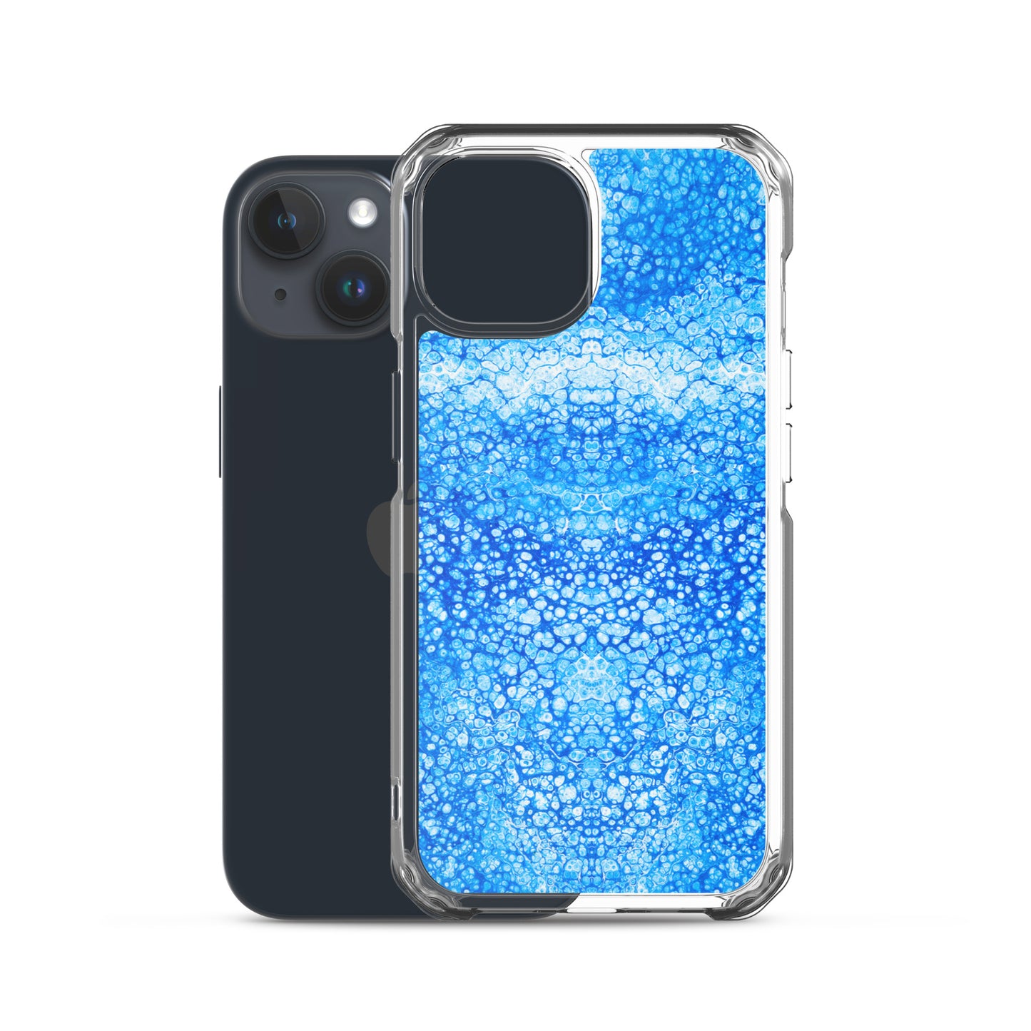 NightOwl Studio Custom Phone Case Compatible with iPhone, Ultra Slim Cover with Heavy Duty Scratch Resistant Shockproof Protection, Cryptic Blue