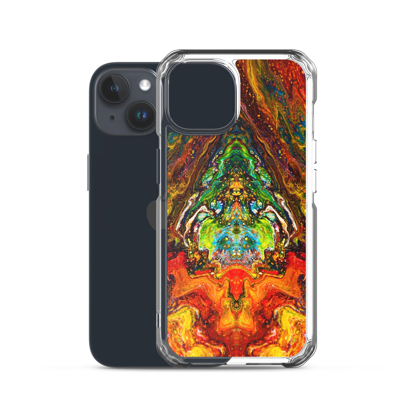 NightOwl Studio Custom Phone Case Compatible with iPhone, Ultra Slim Cover with Heavy Duty Scratch Resistant Shockproof Protection, Psychedelic Something