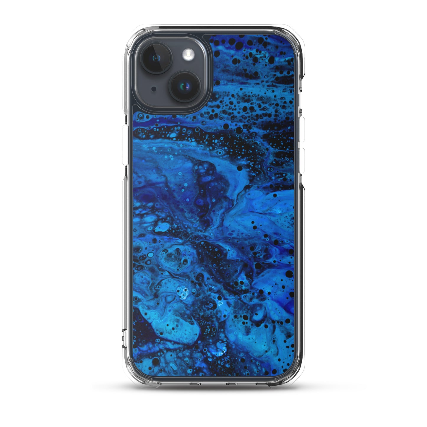 NightOwl Studio Custom Phone Case Compatible with iPhone, Ultra Slim Cover with Heavy Duty Scratch Resistant Shockproof Protection, Blue Abyss