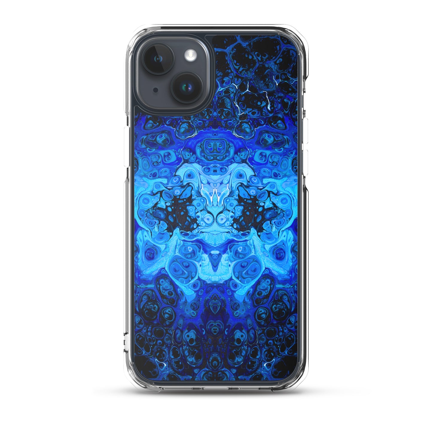 NightOwl Studio Custom Phone Case Compatible with iPhone, Ultra Slim Cover with Heavy Duty Scratch Resistant Shockproof Protection, Blue Bliss