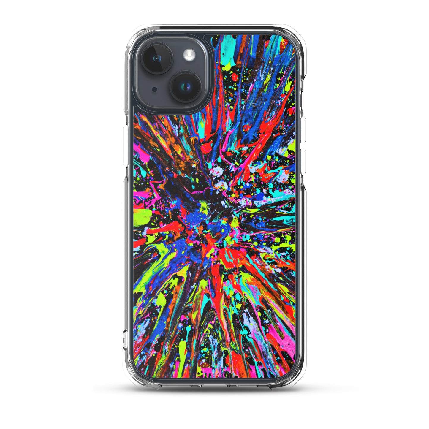 NightOwl Studio Custom Phone Case Compatible with iPhone, Ultra Slim Cover with Heavy Duty Scratch Resistant Shockproof Protection, Splatter