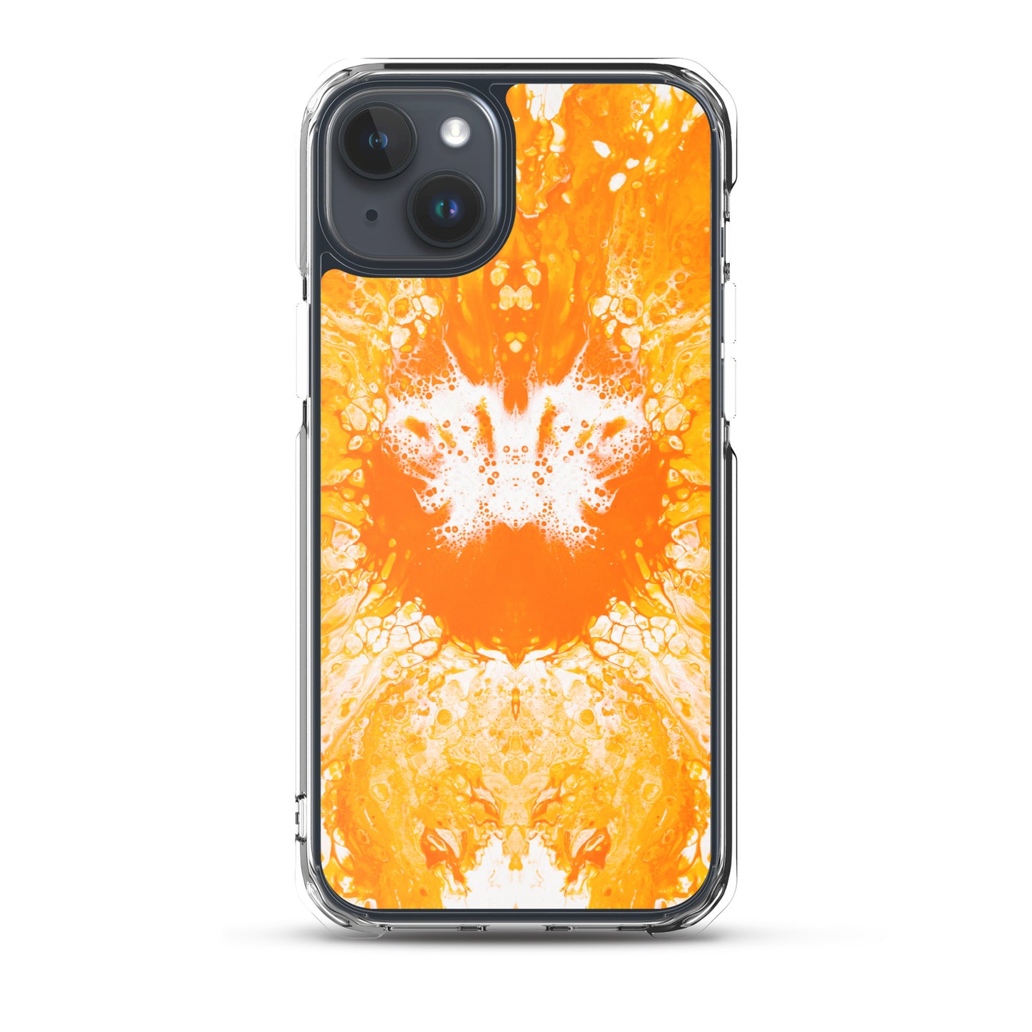 NightOwl Studio Custom Phone Case Compatible with iPhone, Ultra Slim Cover with Heavy Duty Scratch Resistant Shockproof Protection, Naranja