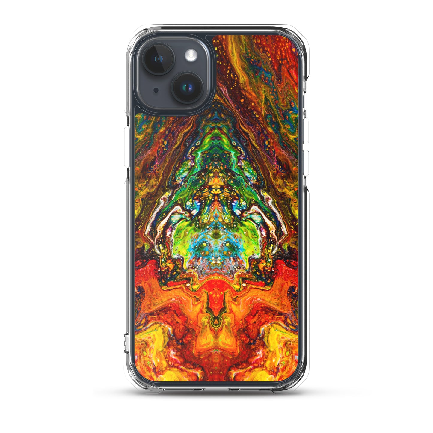 NightOwl Studio Custom Phone Case Compatible with iPhone, Ultra Slim Cover with Heavy Duty Scratch Resistant Shockproof Protection, Psychedelic Something