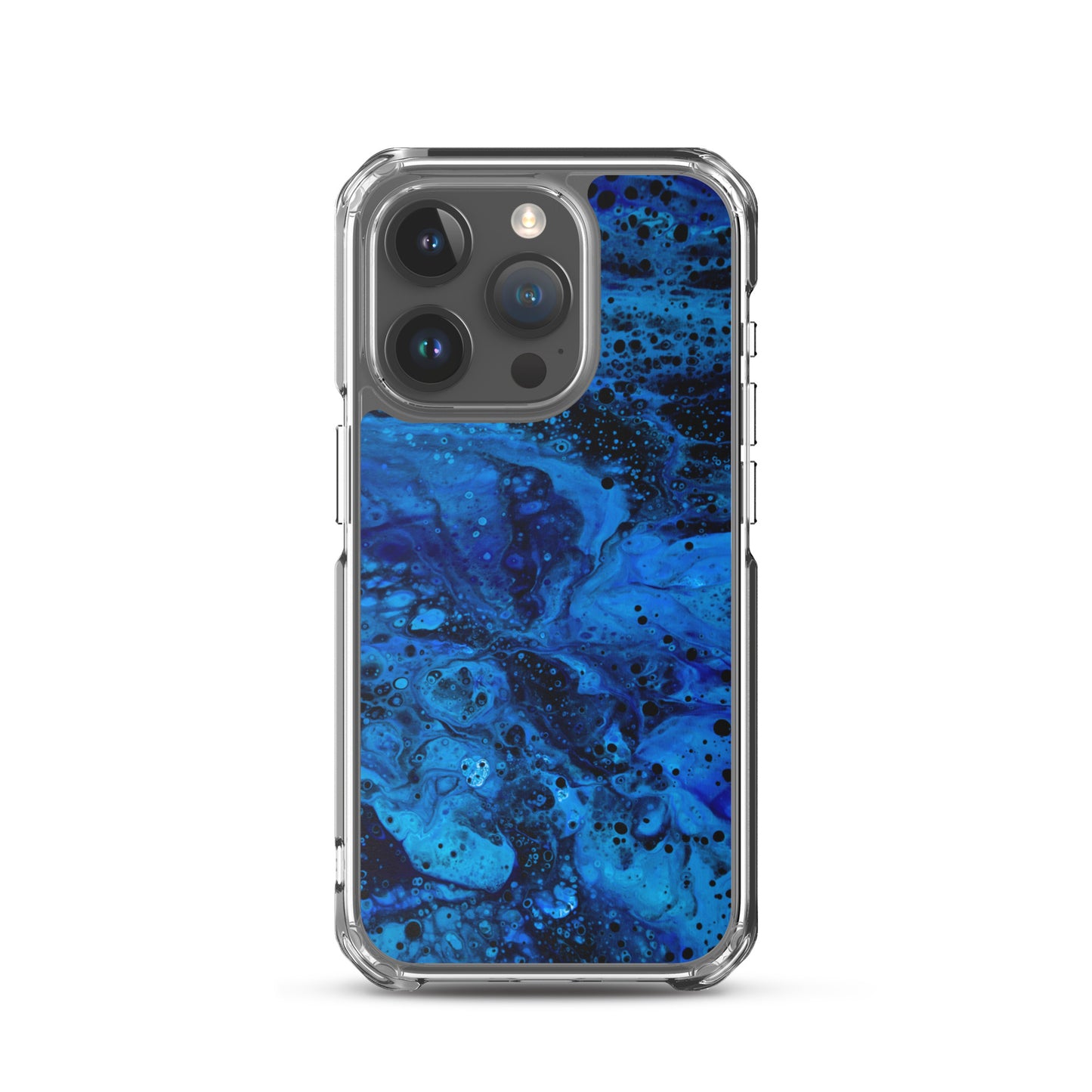 NightOwl Studio Custom Phone Case Compatible with iPhone, Ultra Slim Cover with Heavy Duty Scratch Resistant Shockproof Protection, Blue Abyss