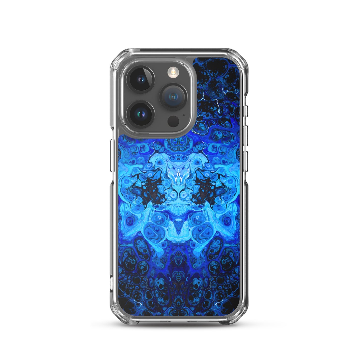 NightOwl Studio Custom Phone Case Compatible with iPhone, Ultra Slim Cover with Heavy Duty Scratch Resistant Shockproof Protection, Blue Bliss