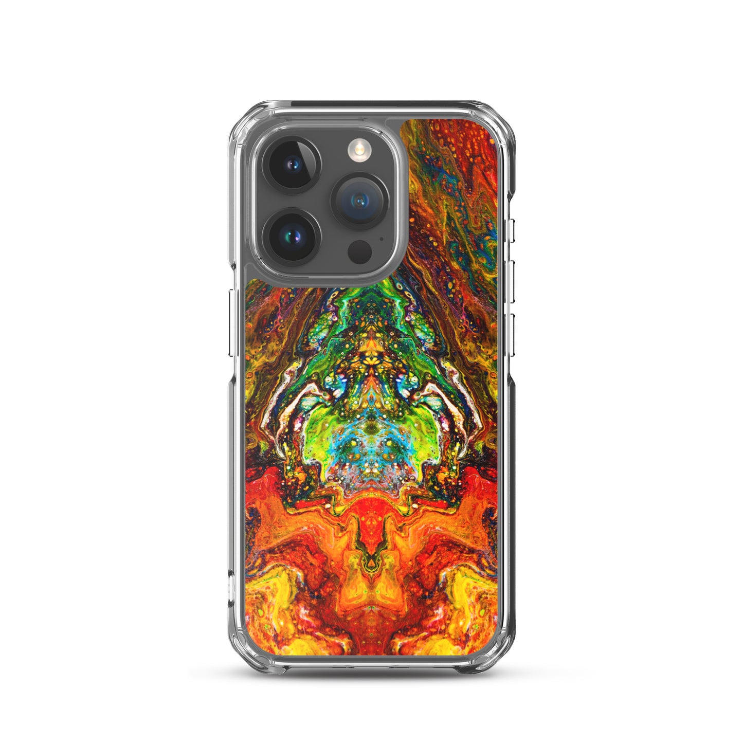 NightOwl Studio Custom Phone Case Compatible with iPhone, Ultra Slim Cover with Heavy Duty Scratch Resistant Shockproof Protection, Psychedelic Something