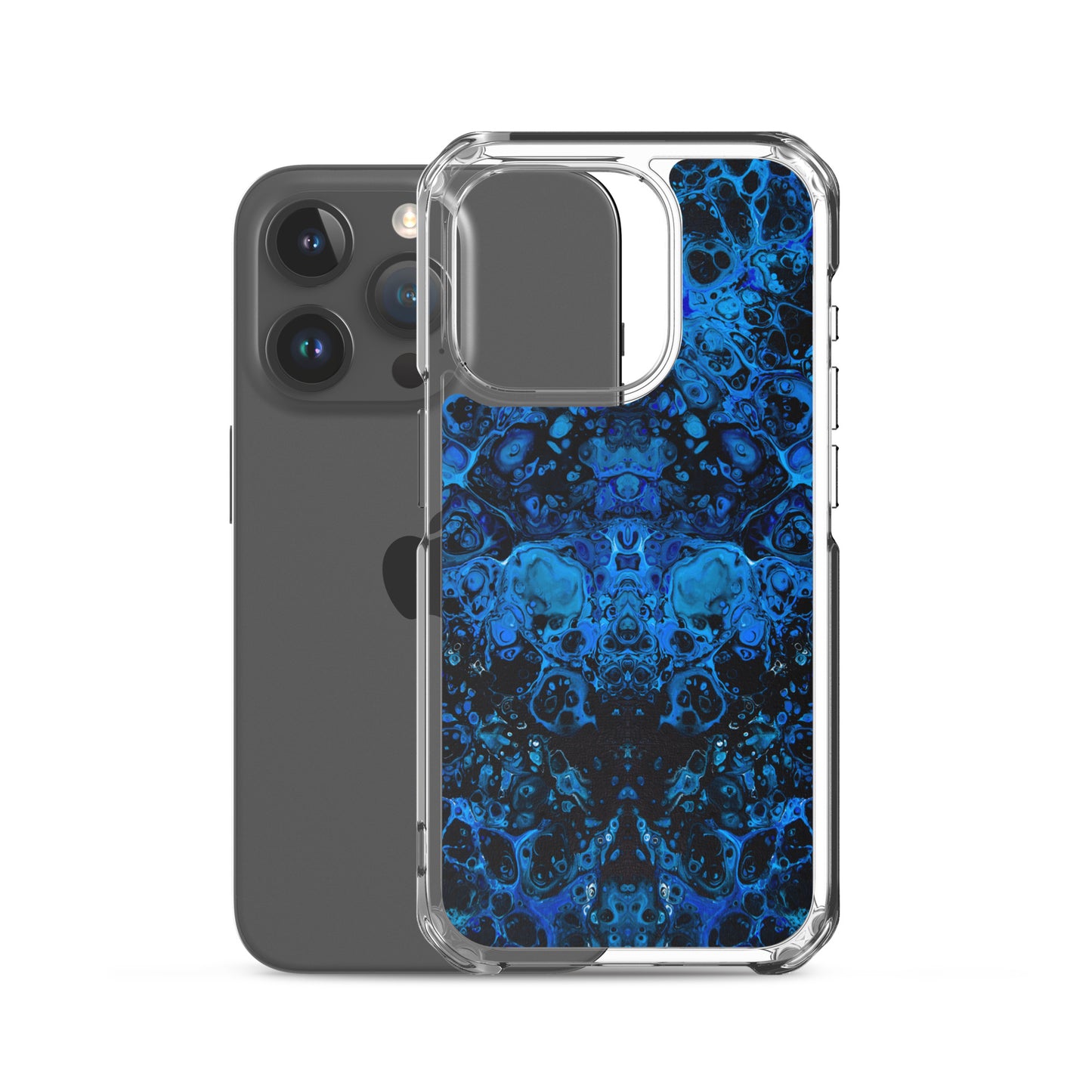 NightOwl Studio Custom Phone Case Compatible with iPhone, Ultra Slim Cover with Heavy Duty Scratch Resistant Shockproof Protection, Azul