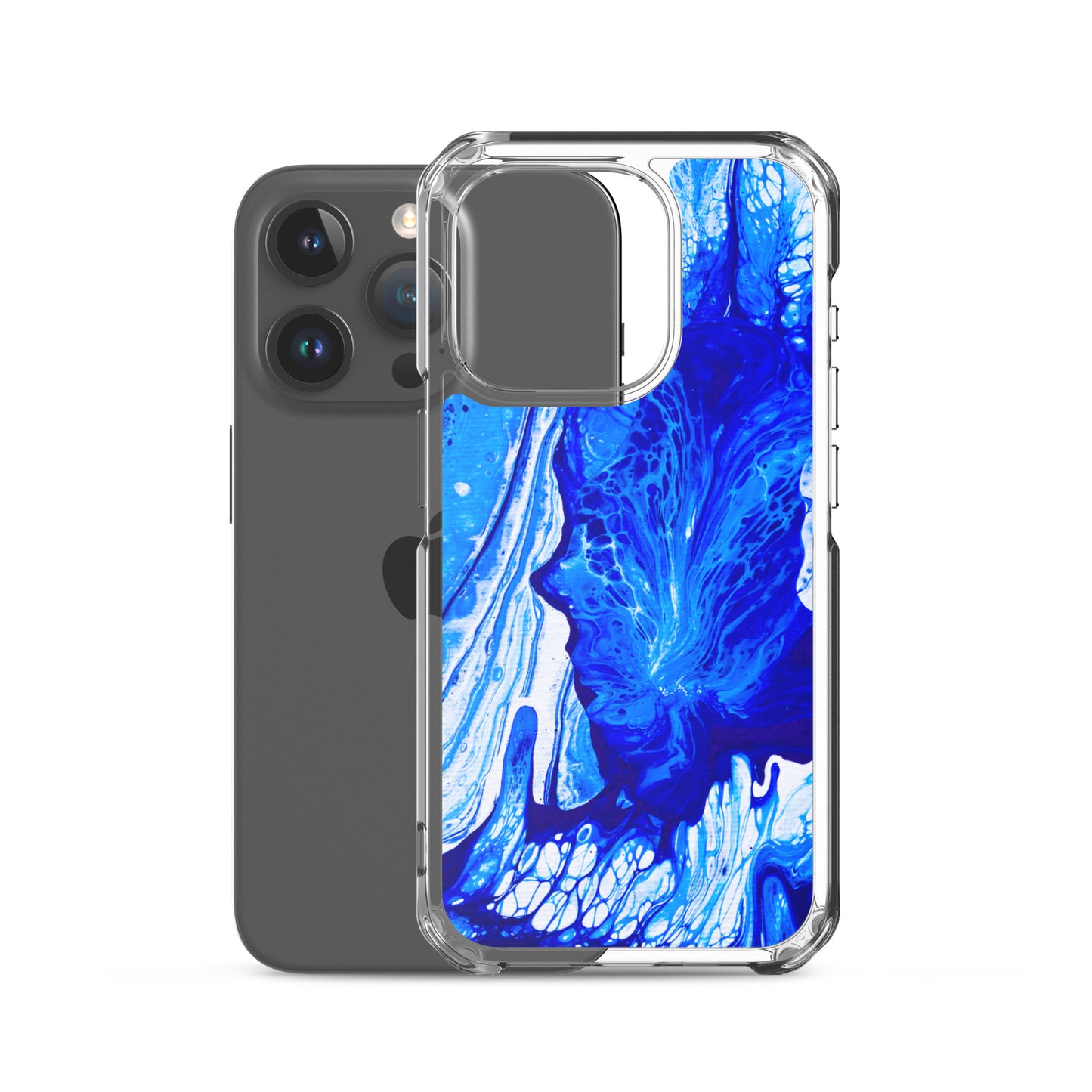 NightOwl Studio Custom Phone Case Compatible with iPhone, Ultra Slim Cover with Heavy Duty Scratch Resistant Shockproof Protection, Ms. Blue