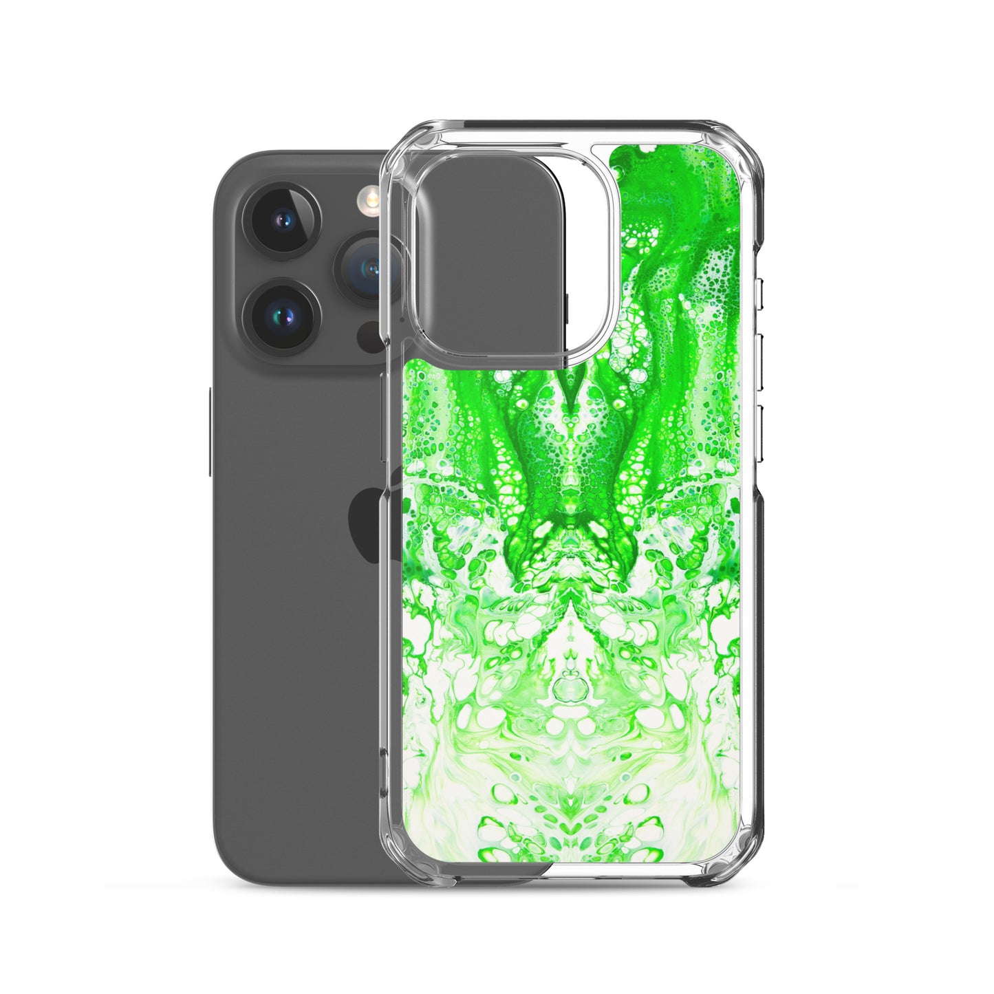 NightOwl Studio Custom Phone Case Compatible with iPhone, Ultra Slim Cover with Heavy Duty Scratch Resistant Shockproof Protection, Lime Time