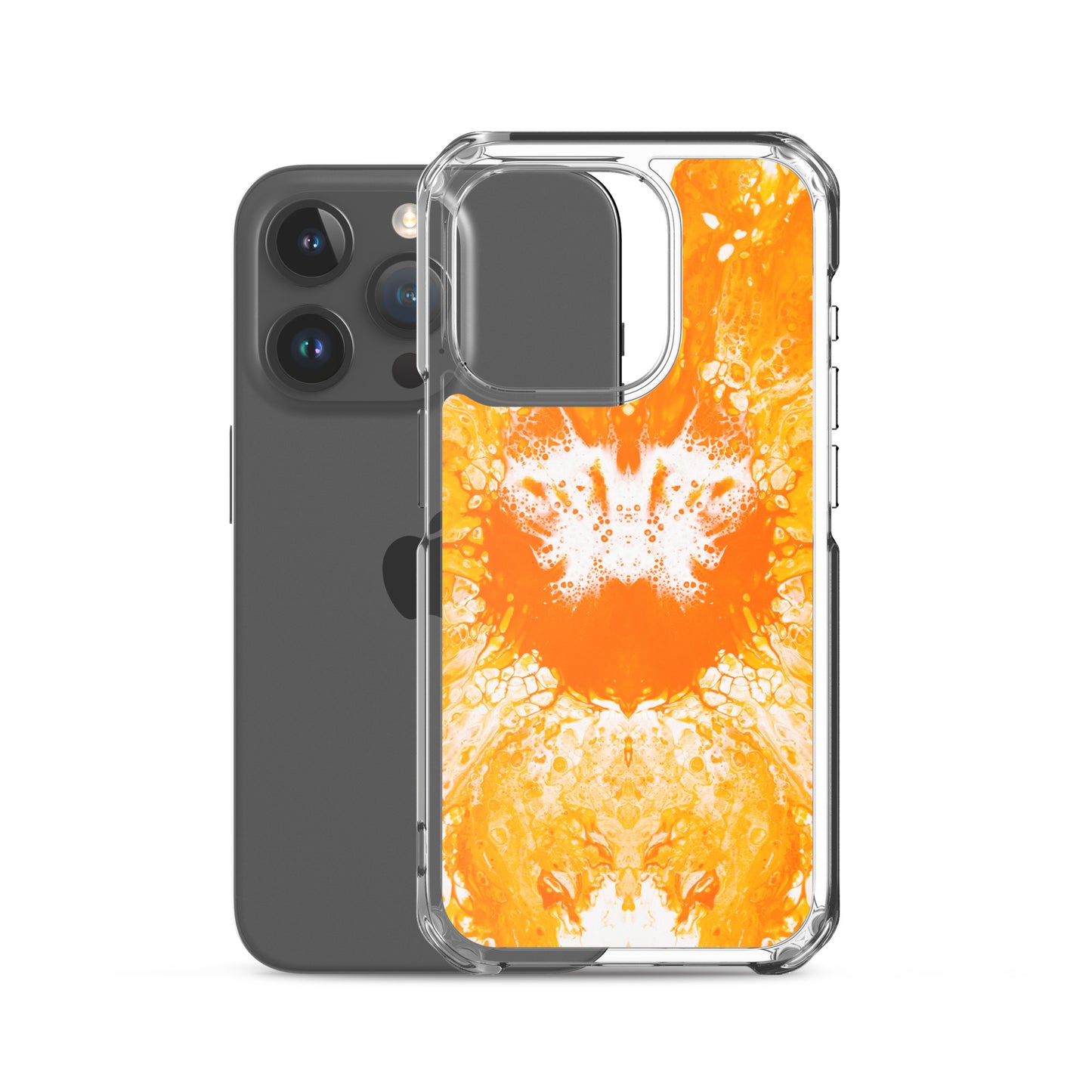 NightOwl Studio Custom Phone Case Compatible with iPhone, Ultra Slim Cover with Heavy Duty Scratch Resistant Shockproof Protection, Naranja