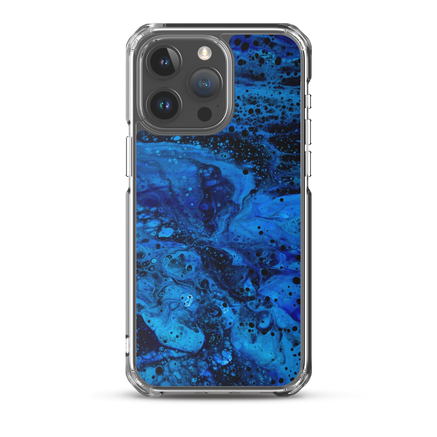 NightOwl Studio Custom Phone Case Compatible with iPhone, Ultra Slim Cover with Heavy Duty Scratch Resistant Shockproof Protection, Blue Abyss