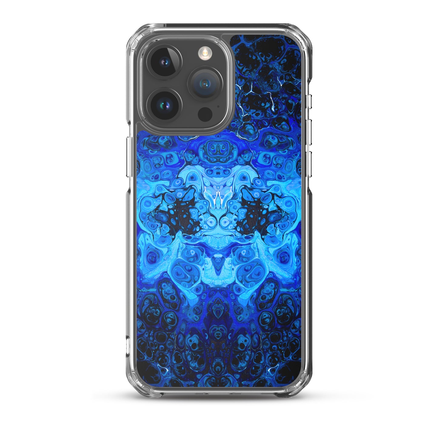 NightOwl Studio Custom Phone Case Compatible with iPhone, Ultra Slim Cover with Heavy Duty Scratch Resistant Shockproof Protection, Blue Bliss