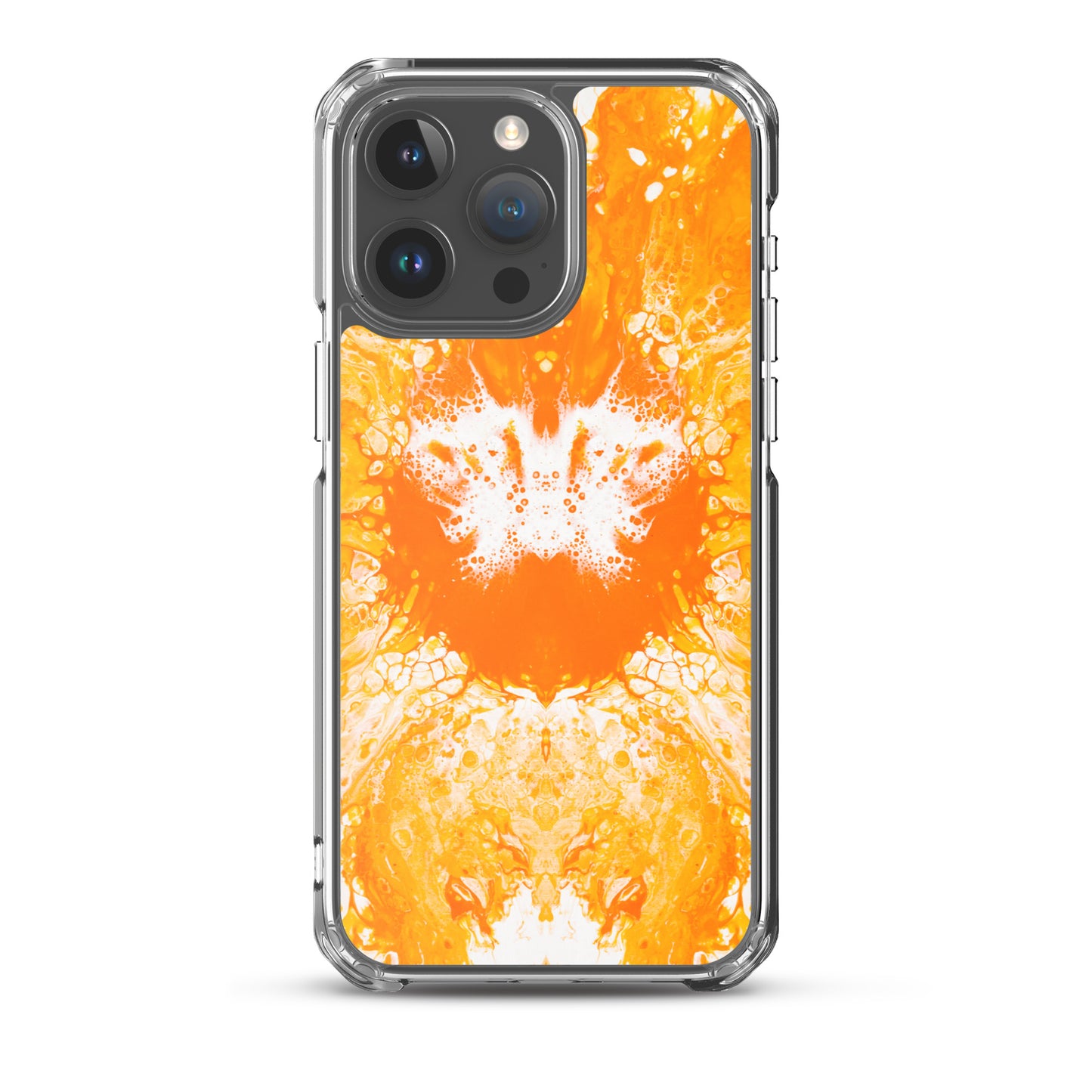 NightOwl Studio Custom Phone Case Compatible with iPhone, Ultra Slim Cover with Heavy Duty Scratch Resistant Shockproof Protection, Naranja