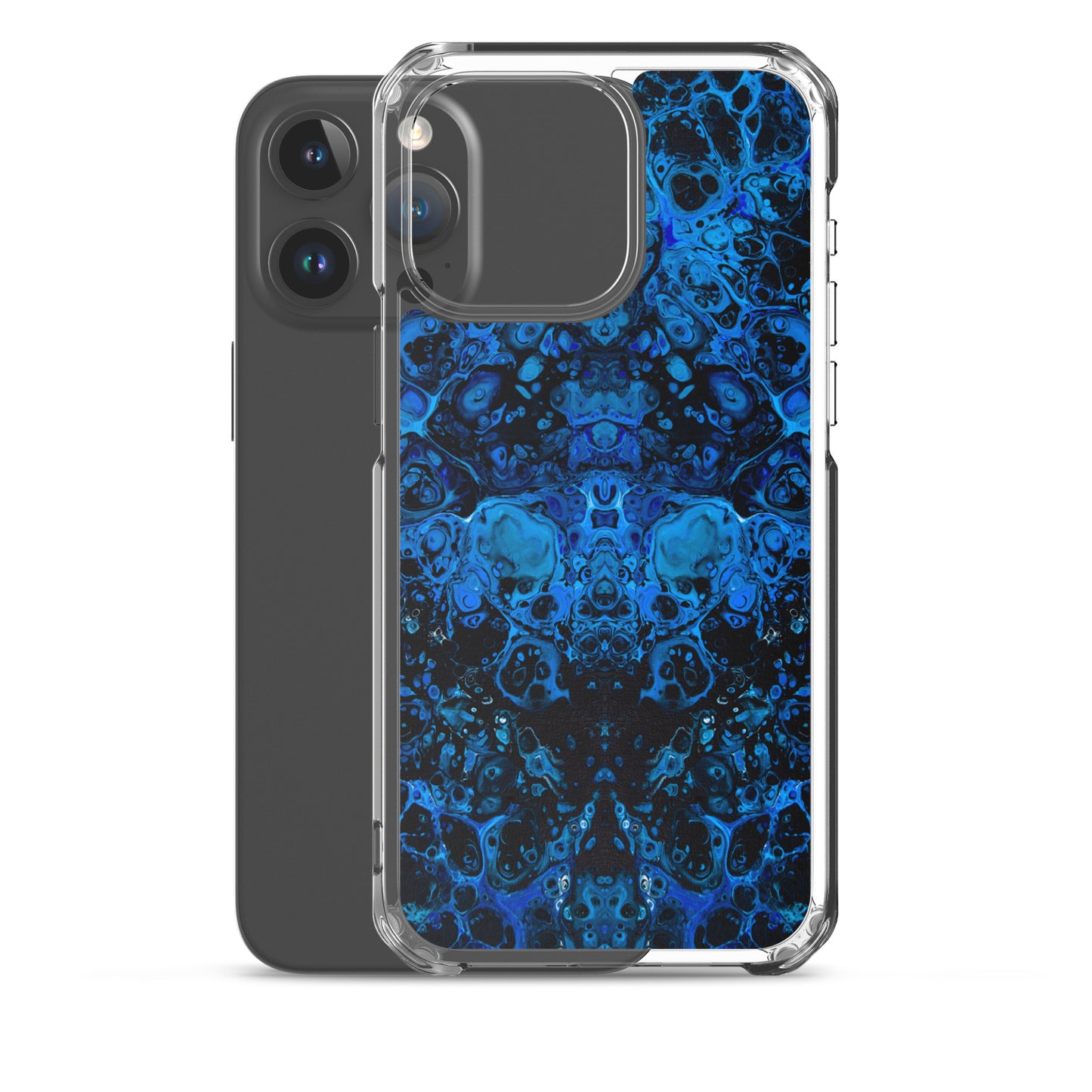 NightOwl Studio Custom Phone Case Compatible with iPhone, Ultra Slim Cover with Heavy Duty Scratch Resistant Shockproof Protection, Azul