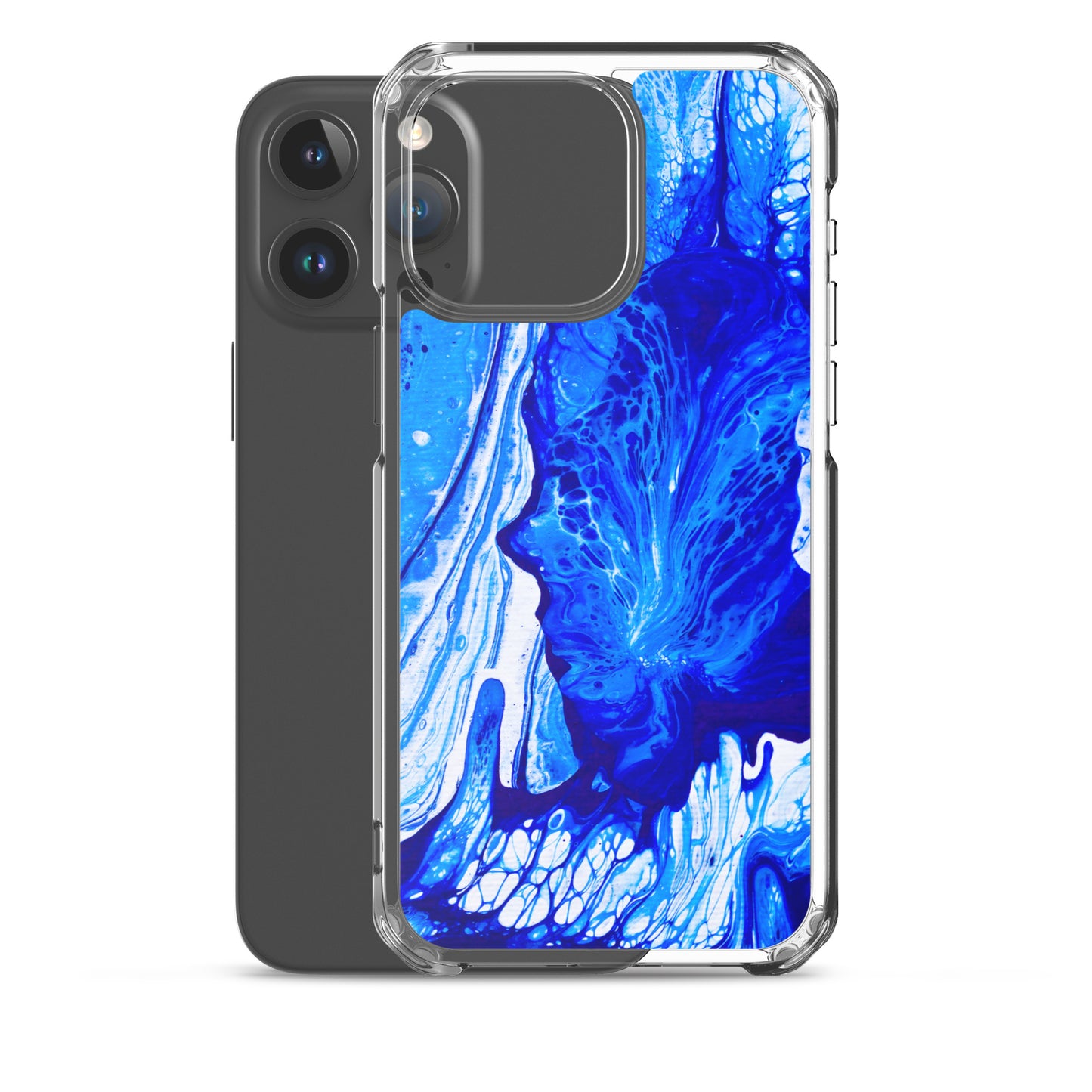 NightOwl Studio Custom Phone Case Compatible with iPhone, Ultra Slim Cover with Heavy Duty Scratch Resistant Shockproof Protection, Ms. Blue