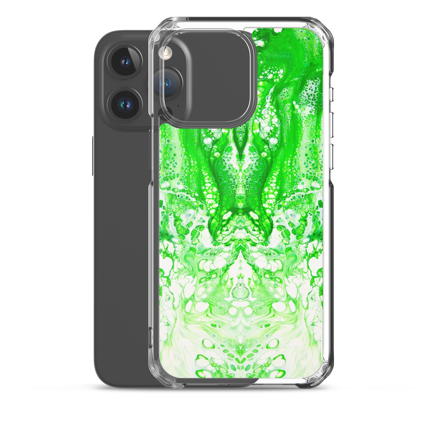 NightOwl Studio Custom Phone Case Compatible with iPhone, Ultra Slim Cover with Heavy Duty Scratch Resistant Shockproof Protection, Lime Time