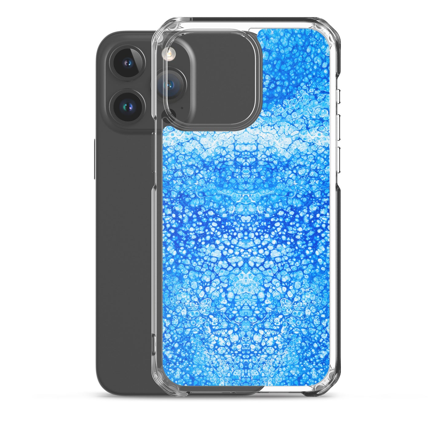 NightOwl Studio Custom Phone Case Compatible with iPhone, Ultra Slim Cover with Heavy Duty Scratch Resistant Shockproof Protection, Cryptic Blue