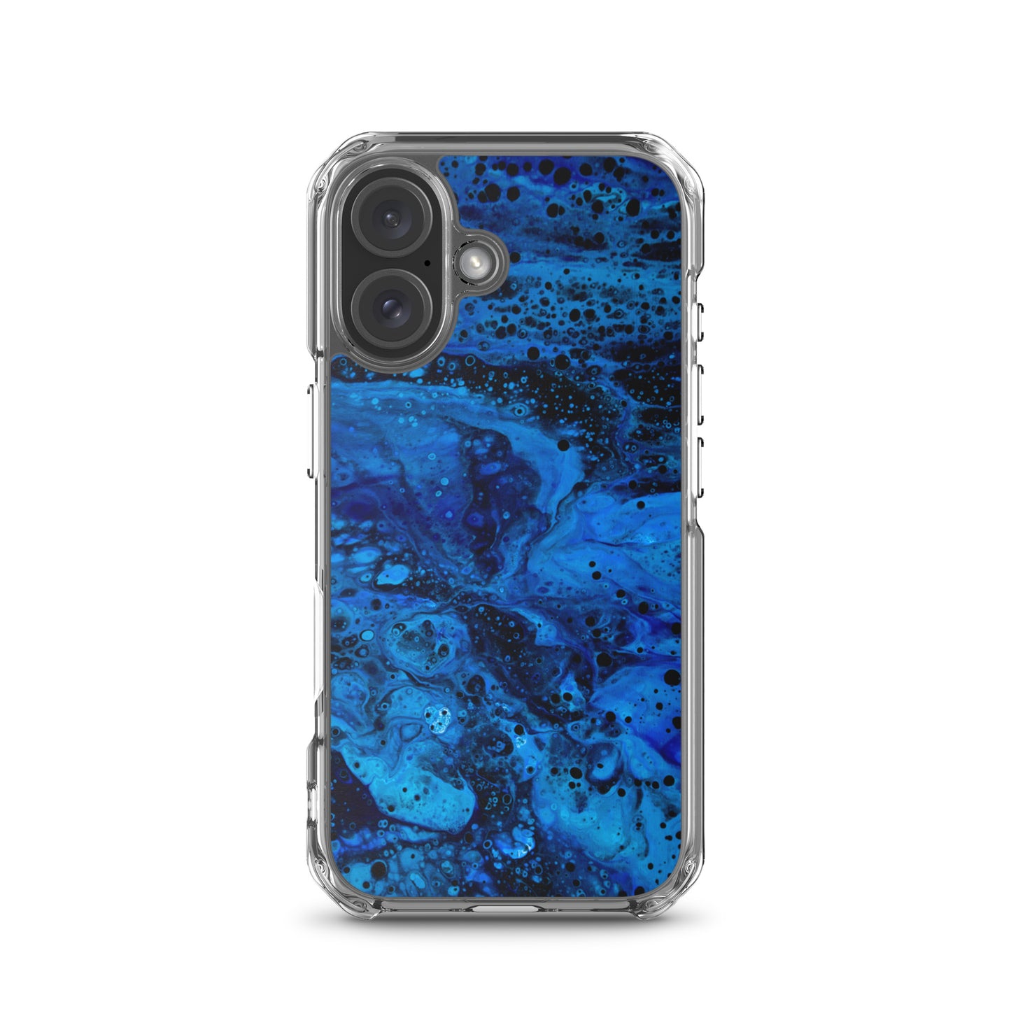 NightOwl Studio Custom Phone Case Compatible with iPhone, Ultra Slim Cover with Heavy Duty Scratch Resistant Shockproof Protection, Blue Abyss