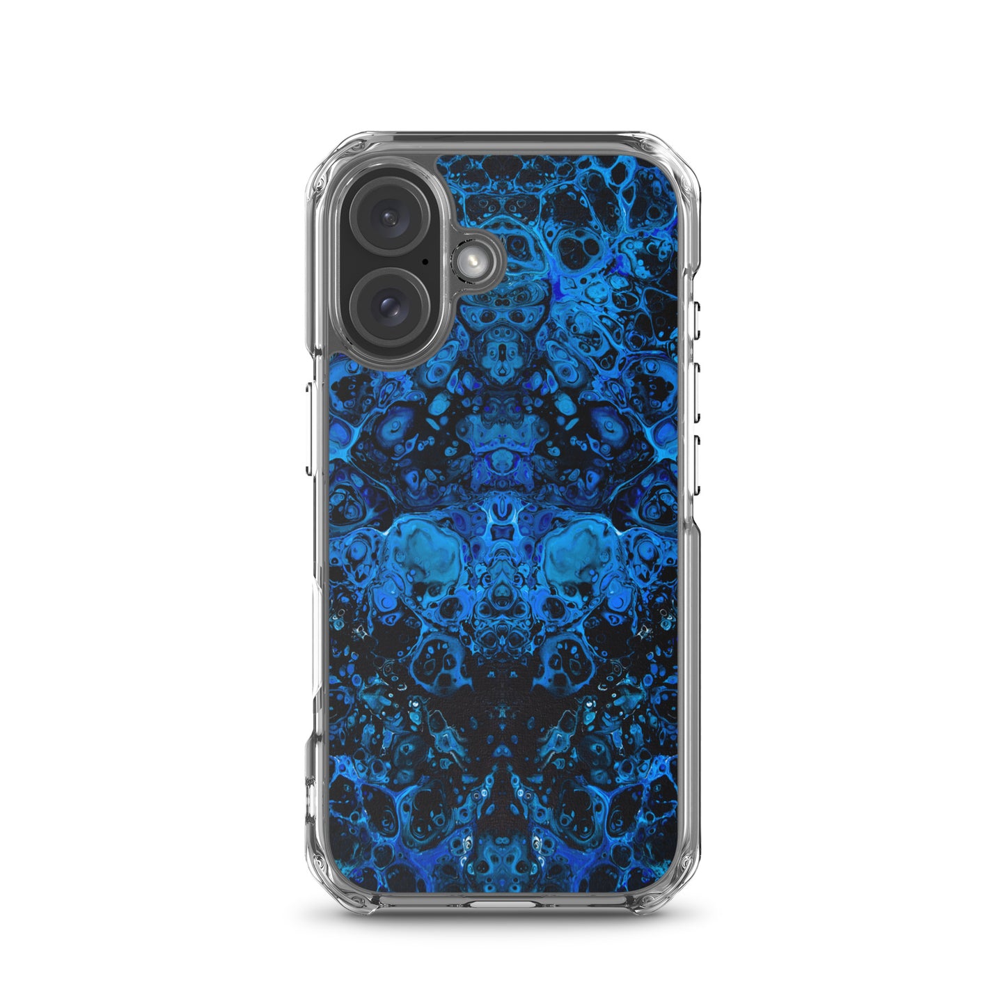 NightOwl Studio Custom Phone Case Compatible with iPhone, Ultra Slim Cover with Heavy Duty Scratch Resistant Shockproof Protection, Azul