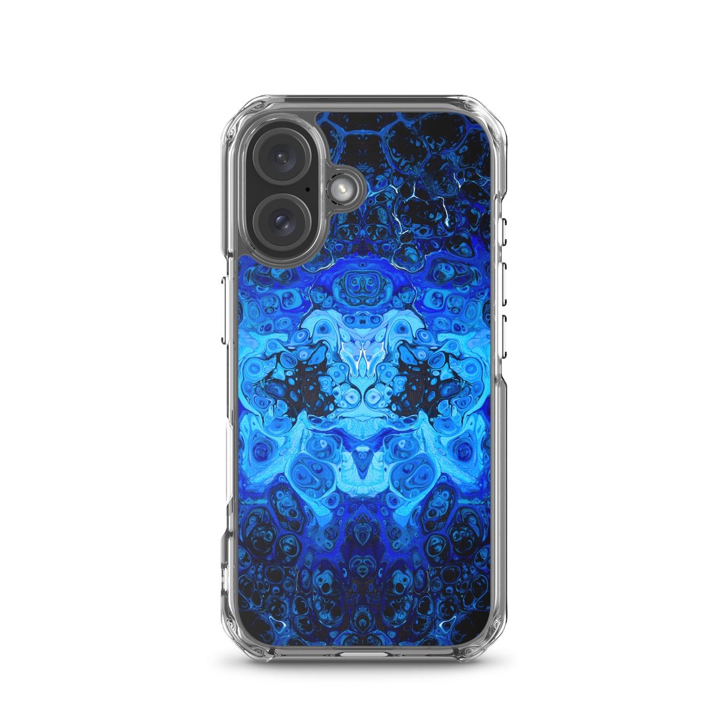 NightOwl Studio Custom Phone Case Compatible with iPhone, Ultra Slim Cover with Heavy Duty Scratch Resistant Shockproof Protection, Blue Bliss