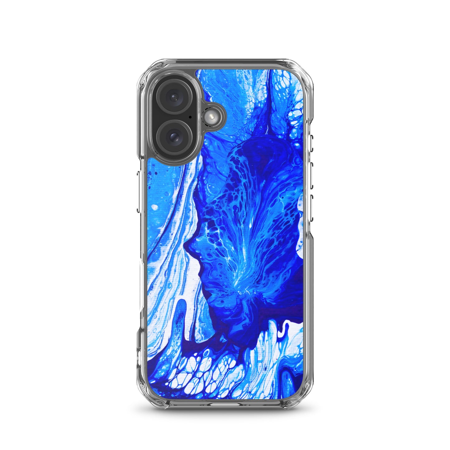 NightOwl Studio Custom Phone Case Compatible with iPhone, Ultra Slim Cover with Heavy Duty Scratch Resistant Shockproof Protection, Ms. Blue