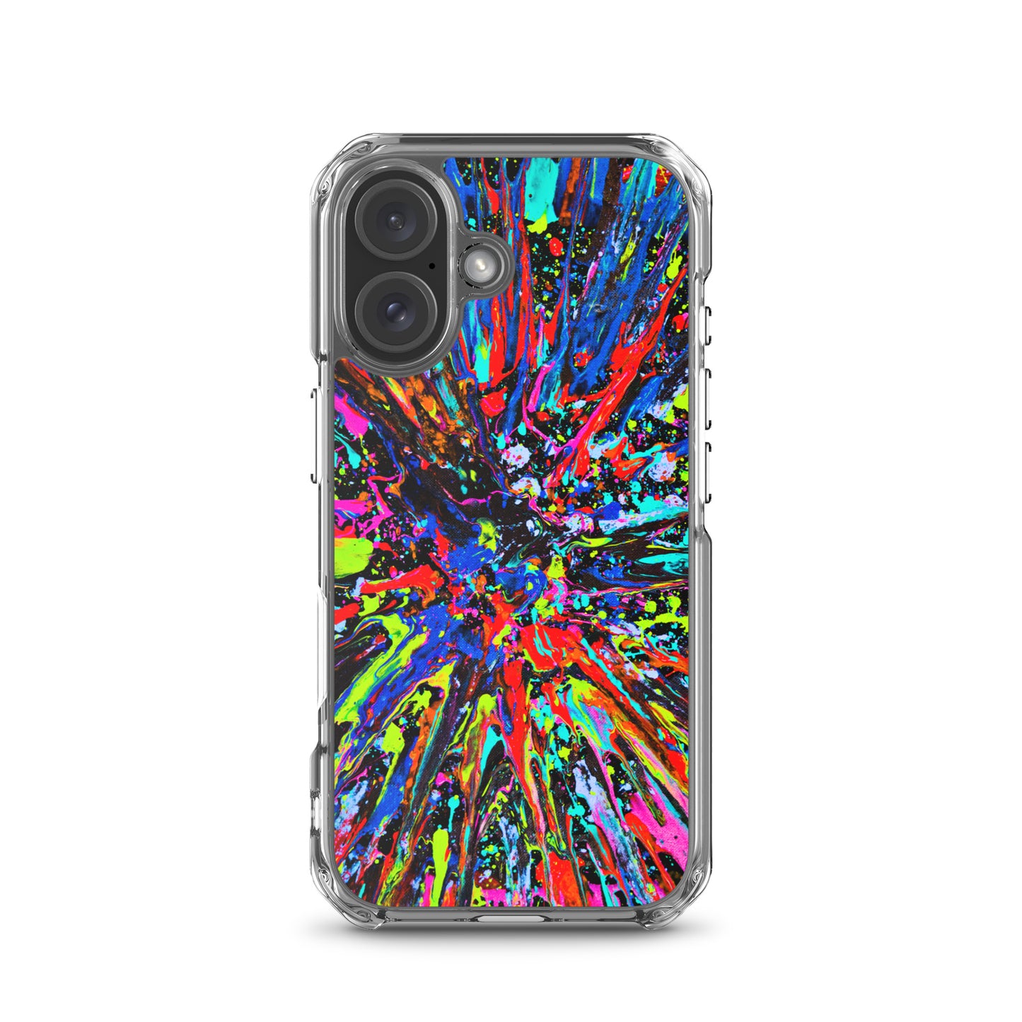 NightOwl Studio Custom Phone Case Compatible with iPhone, Ultra Slim Cover with Heavy Duty Scratch Resistant Shockproof Protection, Splatter