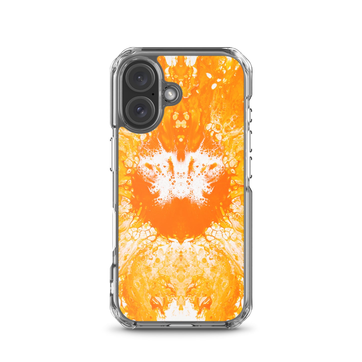 NightOwl Studio Custom Phone Case Compatible with iPhone, Ultra Slim Cover with Heavy Duty Scratch Resistant Shockproof Protection, Naranja