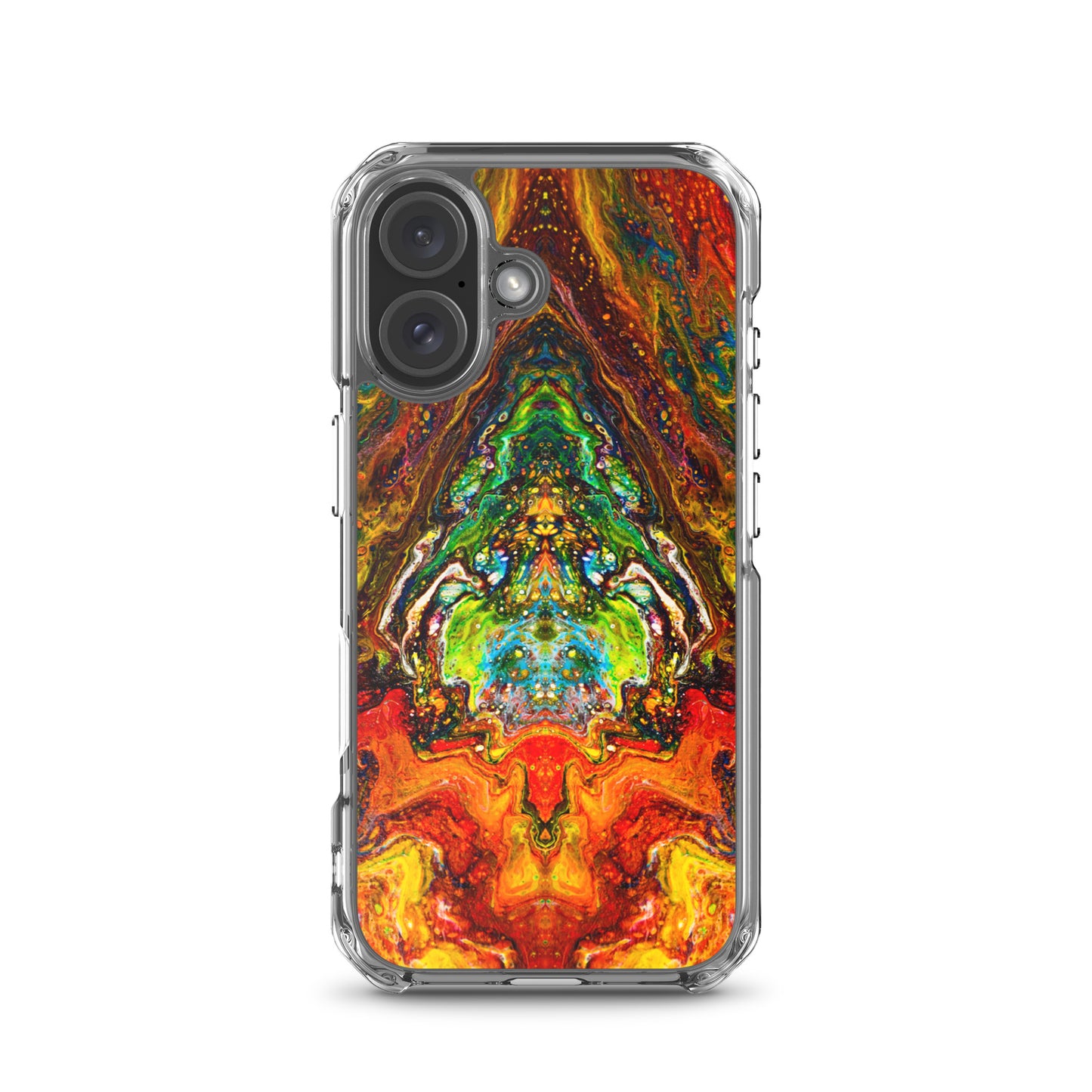 NightOwl Studio Custom Phone Case Compatible with iPhone, Ultra Slim Cover with Heavy Duty Scratch Resistant Shockproof Protection, Psychedelic Something