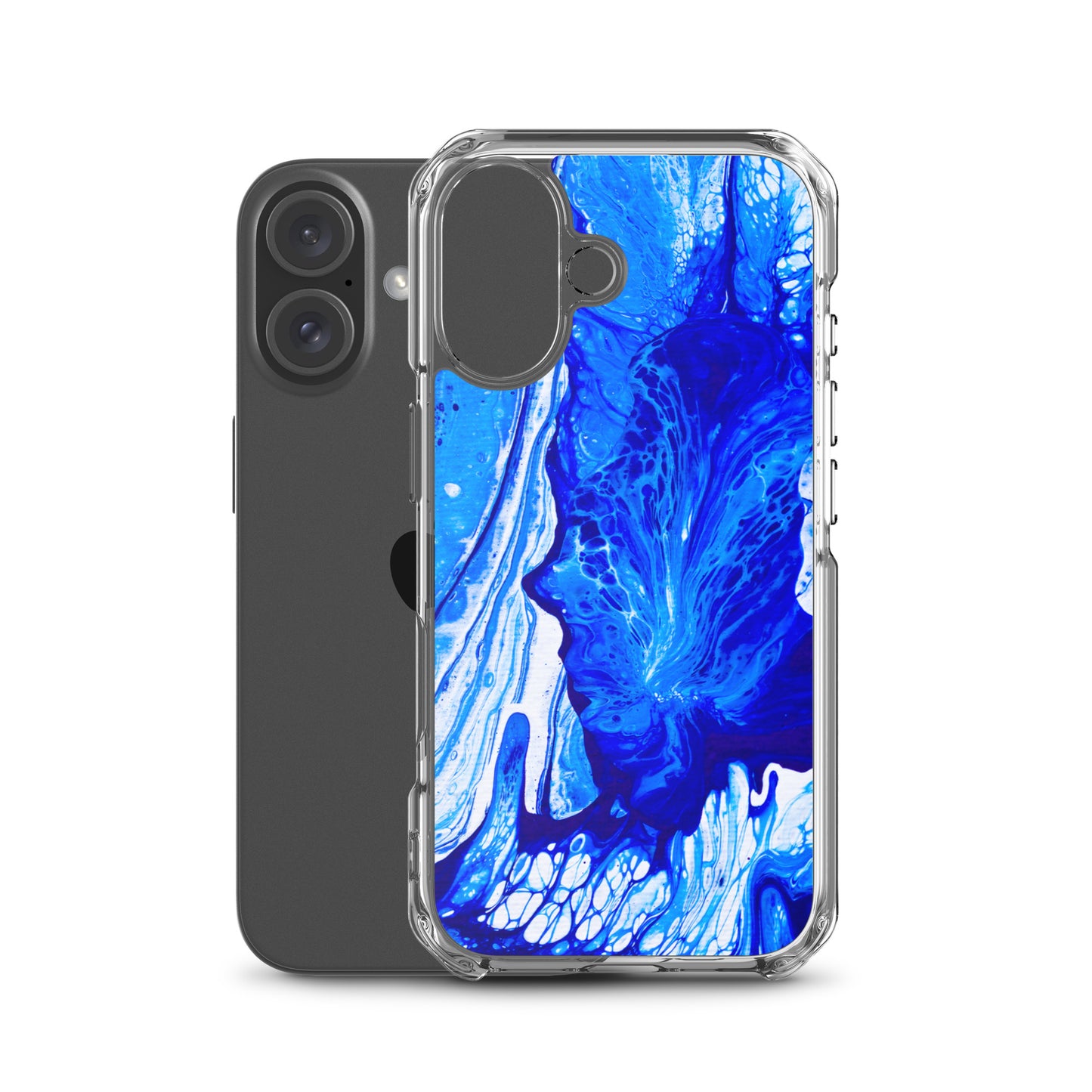 NightOwl Studio Custom Phone Case Compatible with iPhone, Ultra Slim Cover with Heavy Duty Scratch Resistant Shockproof Protection, Ms. Blue