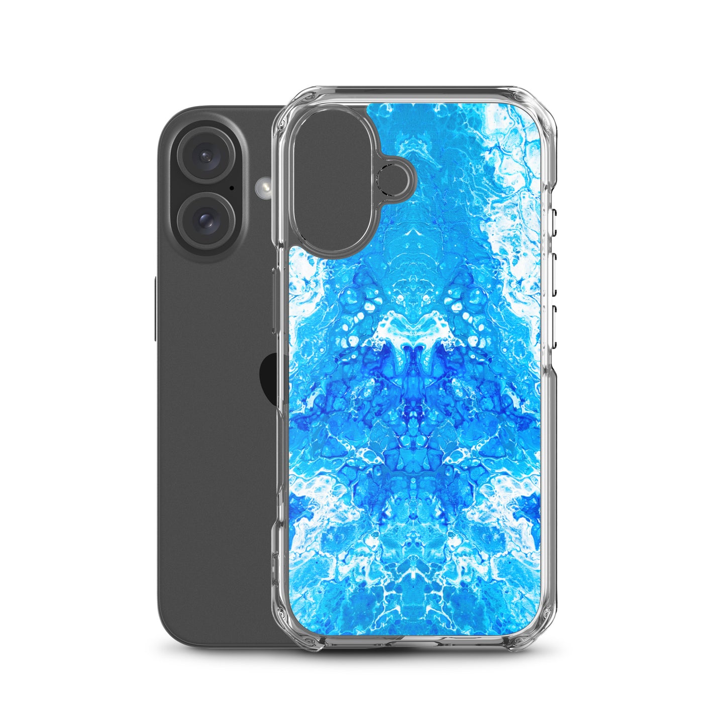 Blue Power - NightOwl-Studio Colorful Phone Case Compatible with iPhone