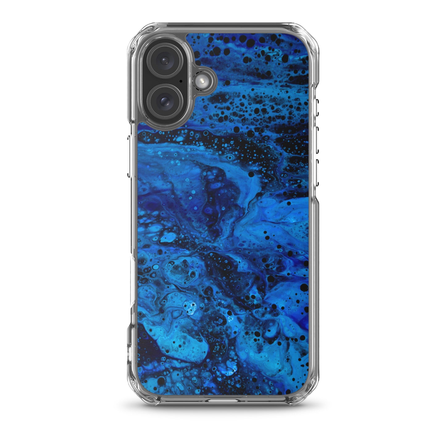 NightOwl Studio Custom Phone Case Compatible with iPhone, Ultra Slim Cover with Heavy Duty Scratch Resistant Shockproof Protection, Blue Abyss