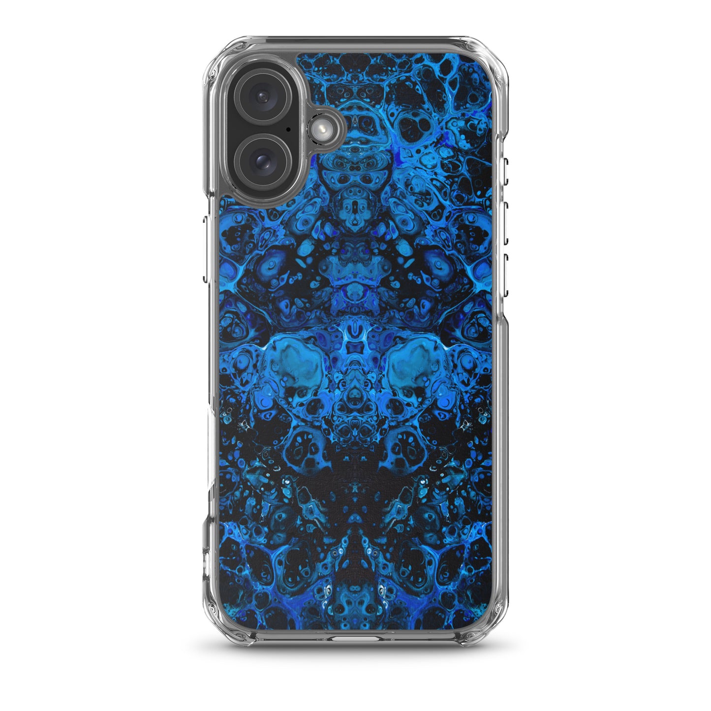 NightOwl Studio Custom Phone Case Compatible with iPhone, Ultra Slim Cover with Heavy Duty Scratch Resistant Shockproof Protection, Azul