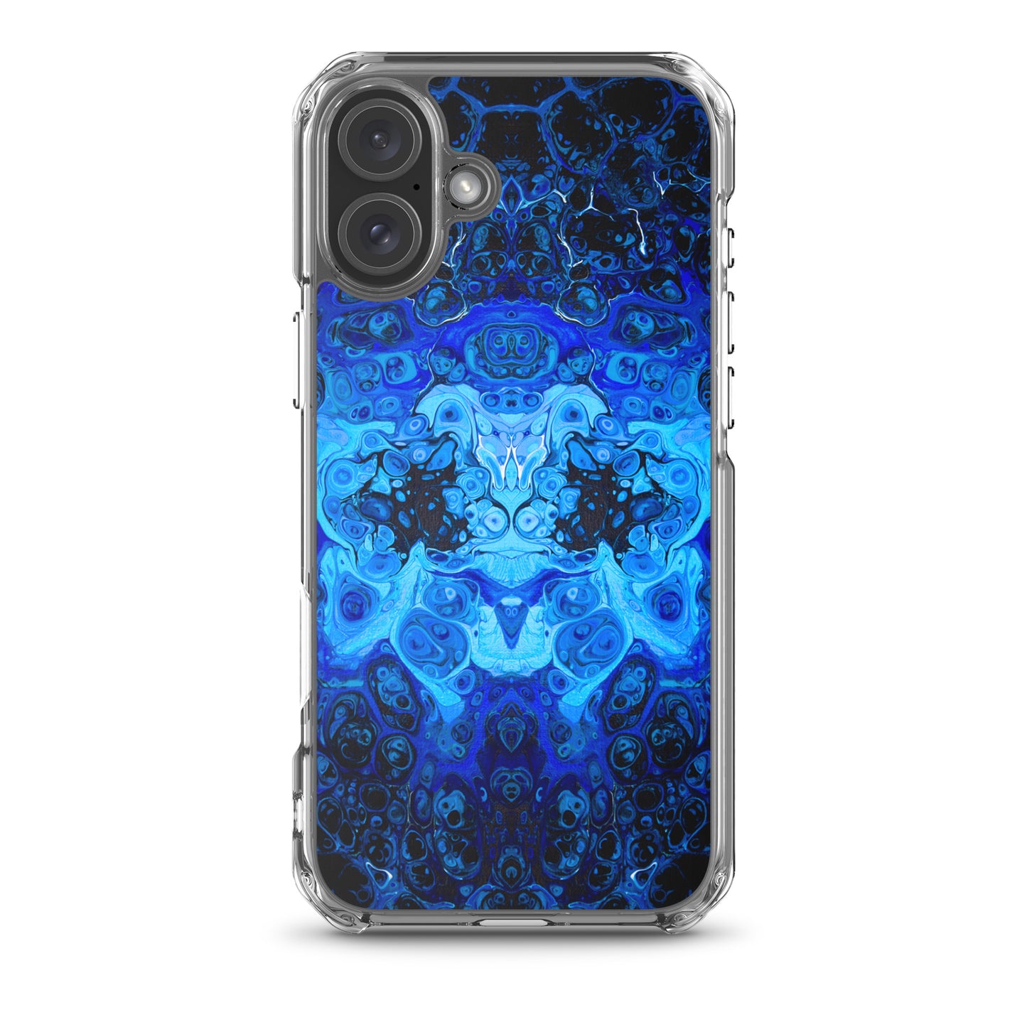 NightOwl Studio Custom Phone Case Compatible with iPhone, Ultra Slim Cover with Heavy Duty Scratch Resistant Shockproof Protection, Blue Bliss