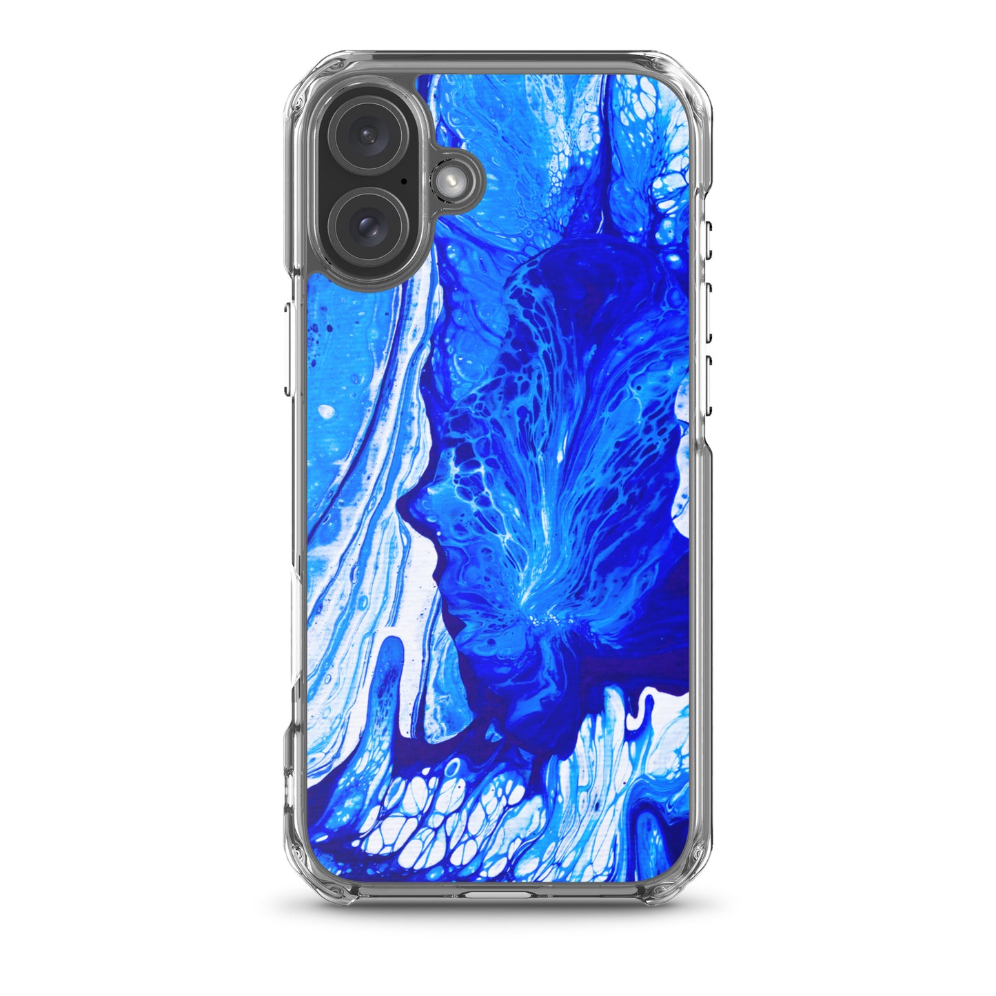 NightOwl Studio Custom Phone Case Compatible with iPhone, Ultra Slim Cover with Heavy Duty Scratch Resistant Shockproof Protection, Ms. Blue