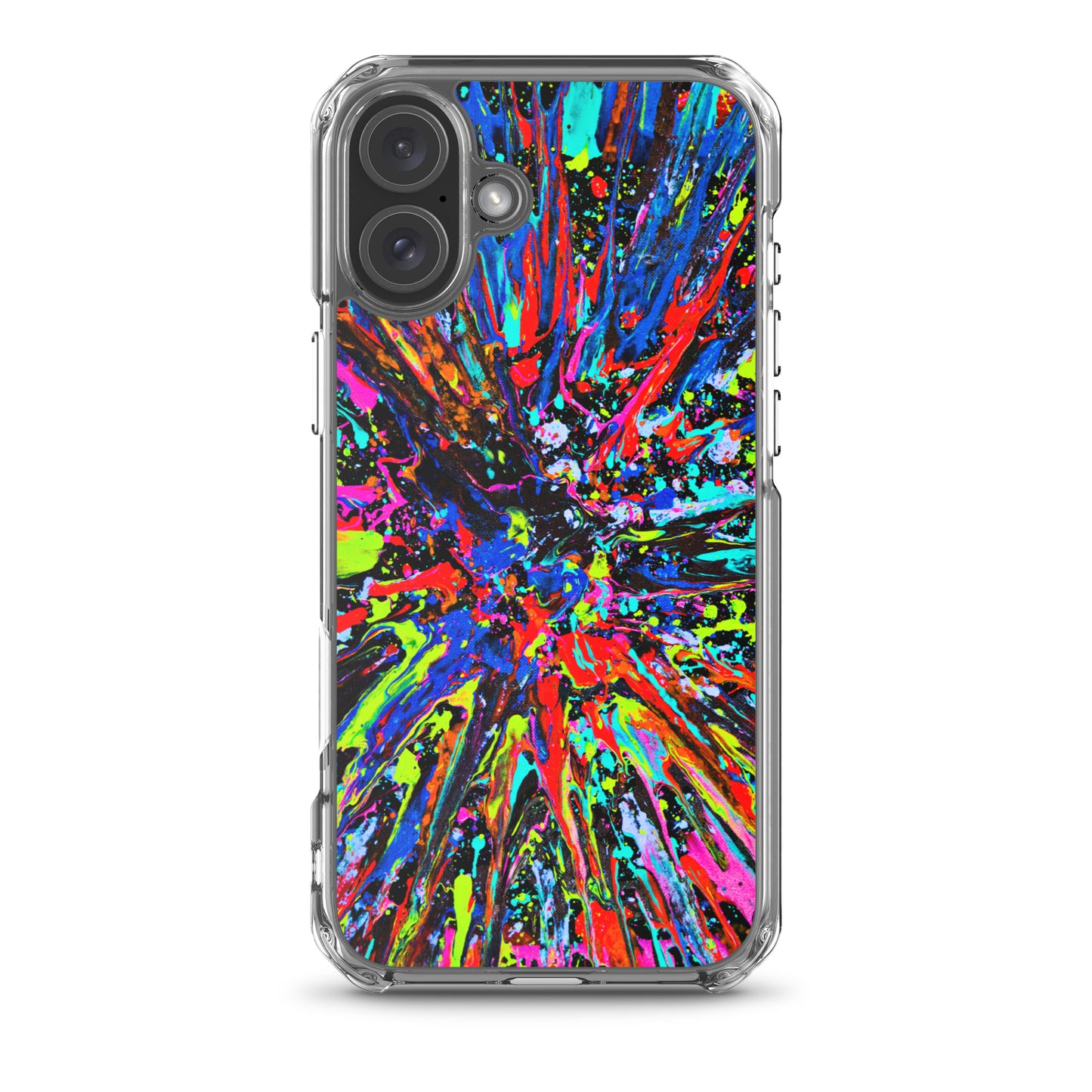 NightOwl Studio Custom Phone Case Compatible with iPhone, Ultra Slim Cover with Heavy Duty Scratch Resistant Shockproof Protection, Splatter