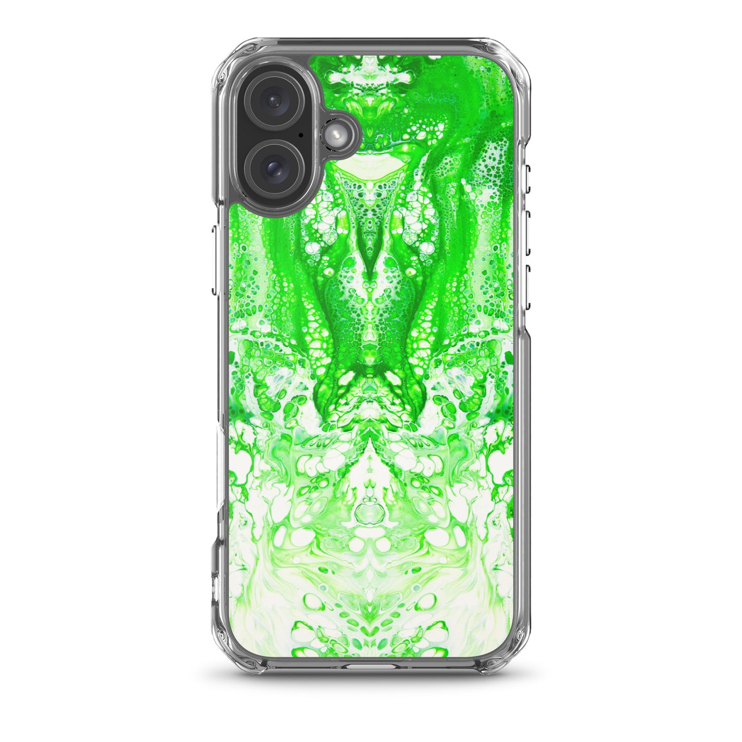 NightOwl Studio Custom Phone Case Compatible with iPhone, Ultra Slim Cover with Heavy Duty Scratch Resistant Shockproof Protection, Lime Time