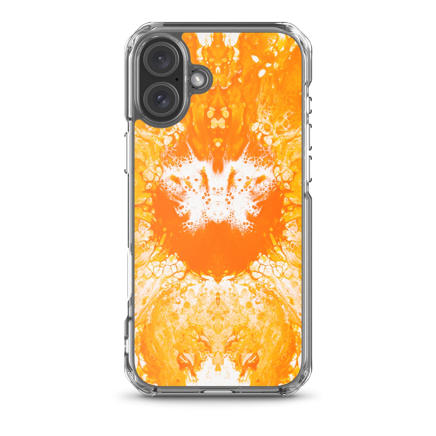 NightOwl Studio Custom Phone Case Compatible with iPhone, Ultra Slim Cover with Heavy Duty Scratch Resistant Shockproof Protection, Naranja