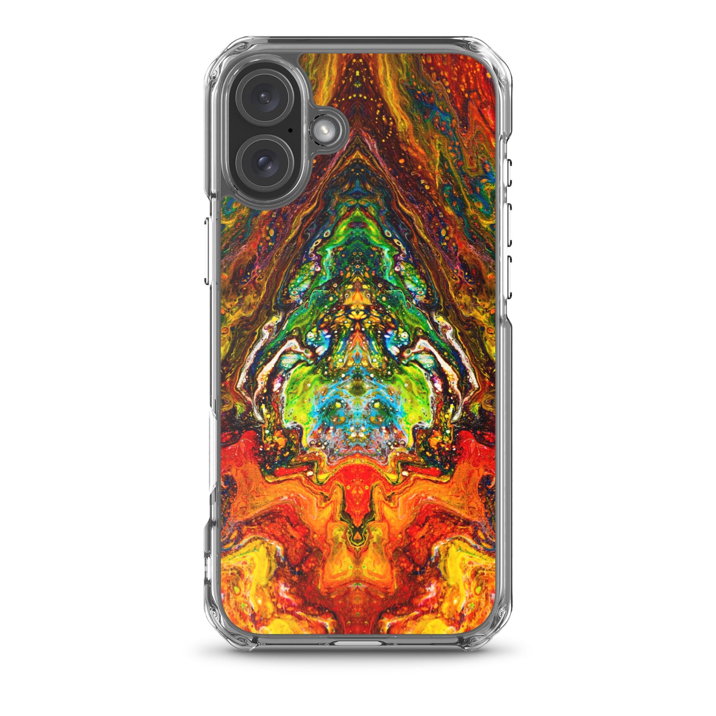 NightOwl Studio Custom Phone Case Compatible with iPhone, Ultra Slim Cover with Heavy Duty Scratch Resistant Shockproof Protection, Psychedelic Something