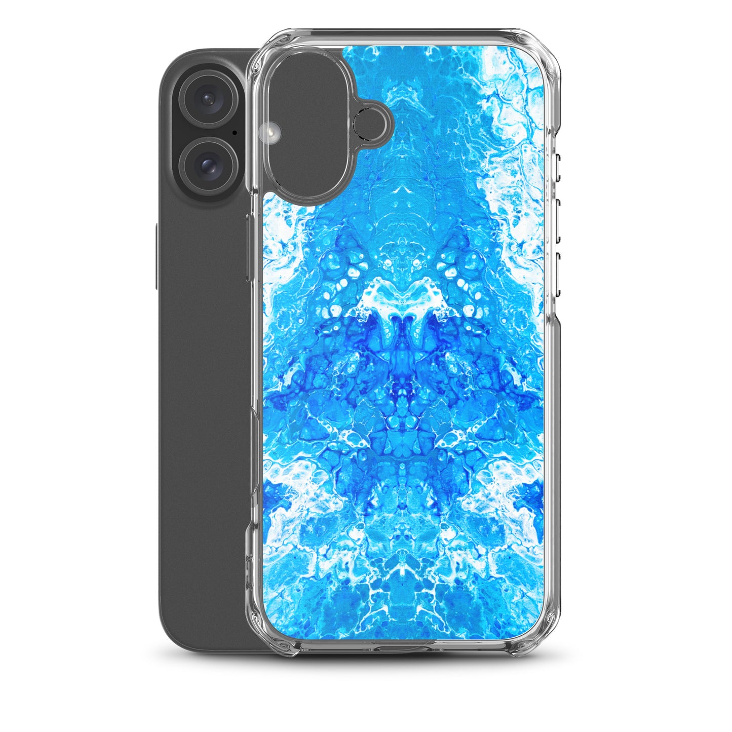 Blue Power - NightOwl-Studio Colorful Phone Case Compatible with iPhone