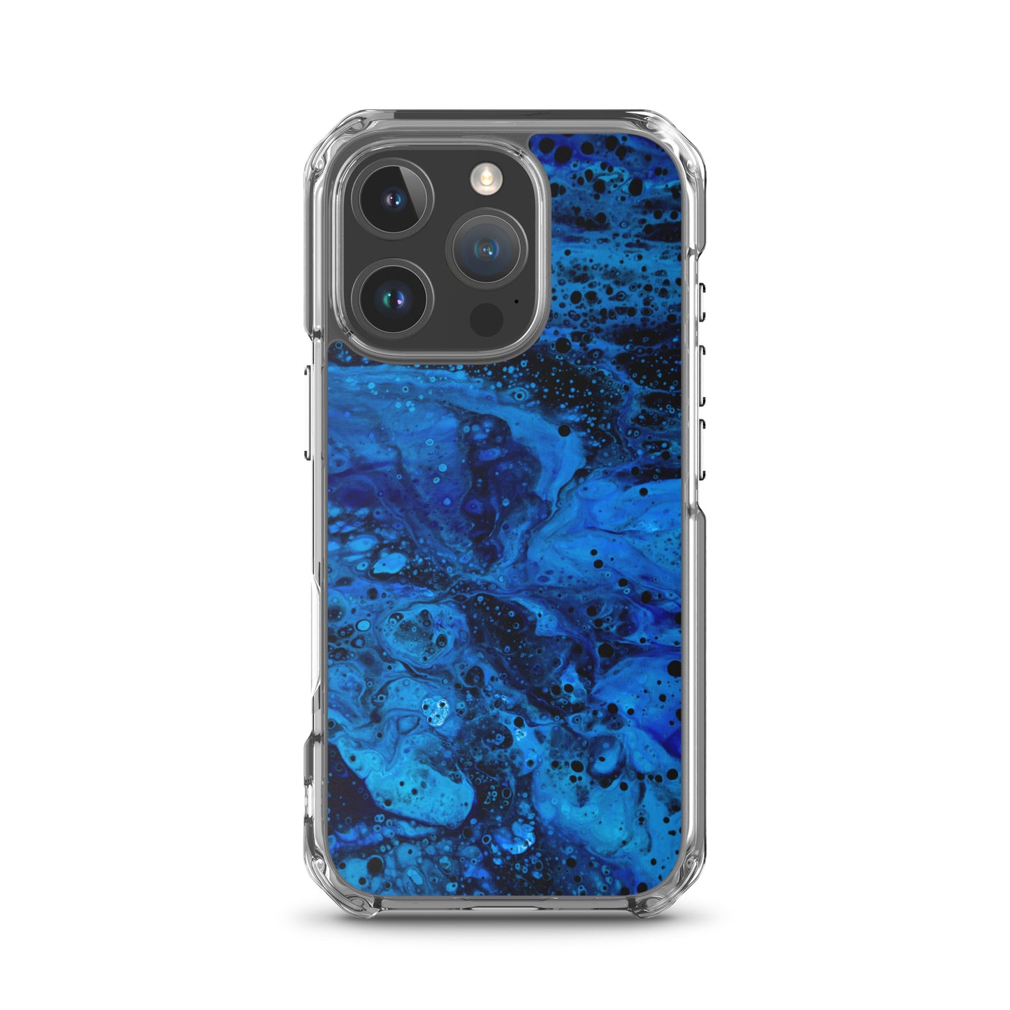 NightOwl Studio Custom Phone Case Compatible with iPhone, Ultra Slim Cover with Heavy Duty Scratch Resistant Shockproof Protection, Blue Abyss