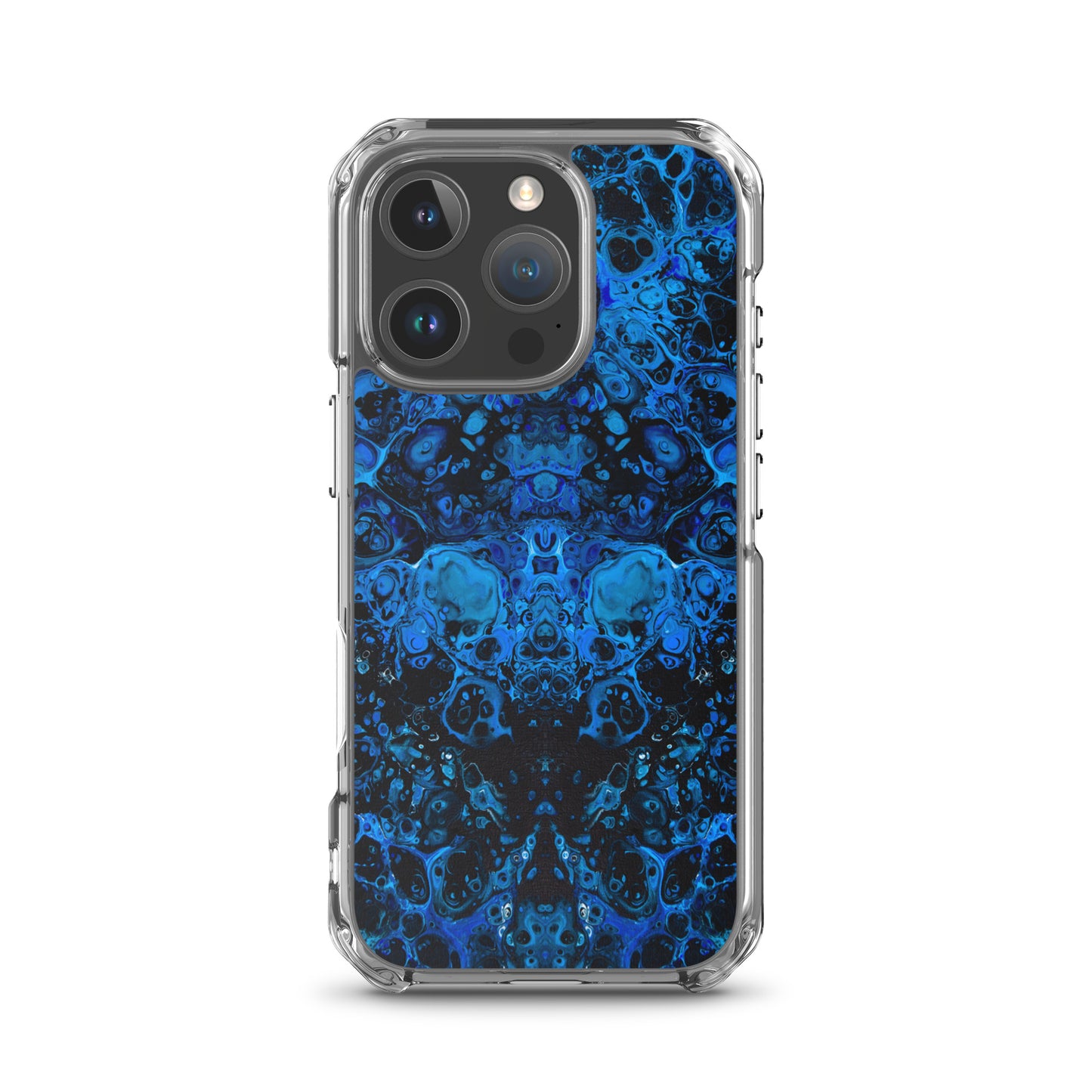 NightOwl Studio Custom Phone Case Compatible with iPhone, Ultra Slim Cover with Heavy Duty Scratch Resistant Shockproof Protection, Azul