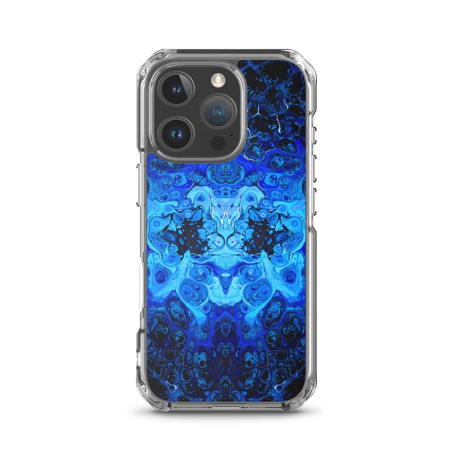 NightOwl Studio Custom Phone Case Compatible with iPhone, Ultra Slim Cover with Heavy Duty Scratch Resistant Shockproof Protection, Blue Bliss